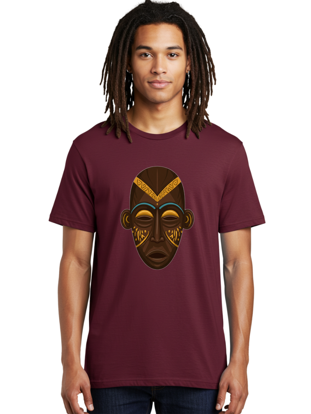 African-Mask Men'S Graphic Tee, 100% Cotton, Comfortable Casual Summer Wear, Machine Washable, Vintage Camera, Old Camera, Antique Camera, Black Camera, Classic Photography, Photography Equipment, Nostalgic Device, Film Camera, Camera Art Bal661