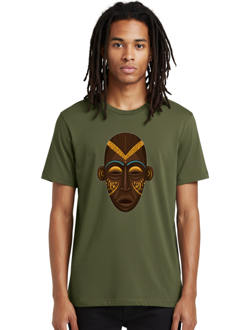 African-Mask Men'S Graphic Tee, 100% Cotton, Comfortable Casual Summer Wear, Machine Washable, Vintage Camera, Old Camera, Antique Camera, Black Camera, Classic Photography, Photography Equipment, Nostalgic Device, Film Camera, Camera Art Bal661