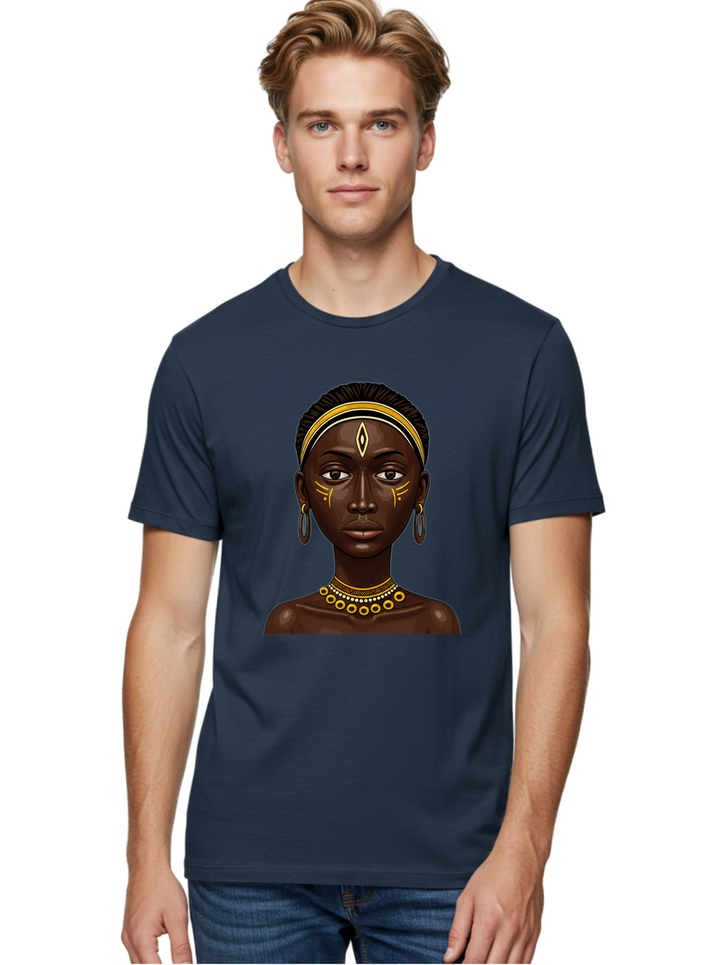 African-Queen-1 Men'S Graphic Tee, 100% Cotton, Comfortable Casual Summer Wear, Machine Washable, Vintage Camera, Old Camera, Antique Camera, Black Camera, Classic Photography, Photography Equipment, Nostalgic Device, Film Camera, Camera Art Bal662