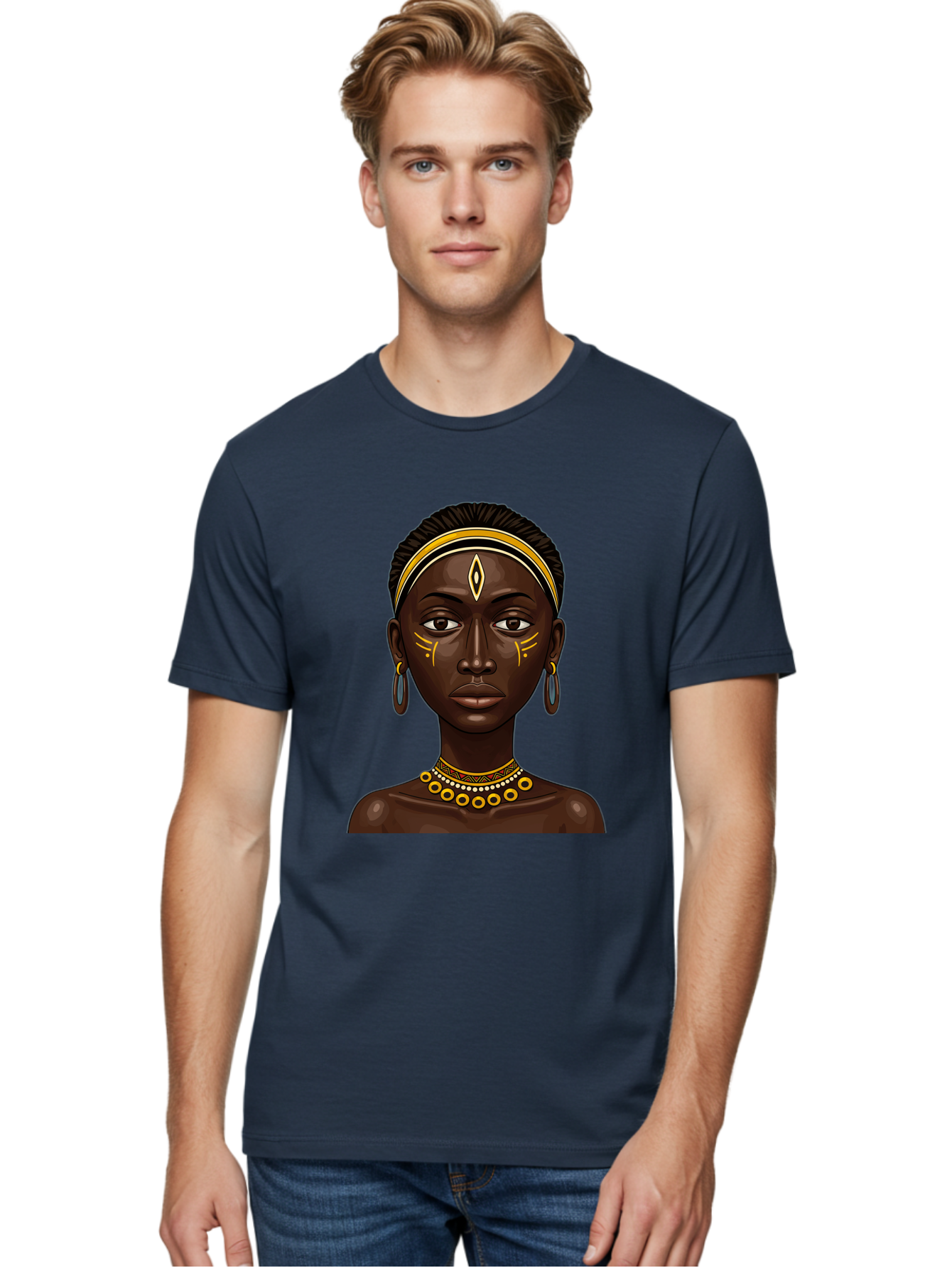 African-Queen-1 Men'S Graphic Tee, 100% Cotton, Comfortable Casual Summer Wear, Machine Washable, Vintage Camera, Old Camera, Antique Camera, Black Camera, Classic Photography, Photography Equipment, Nostalgic Device, Film Camera, Camera Art Bal662