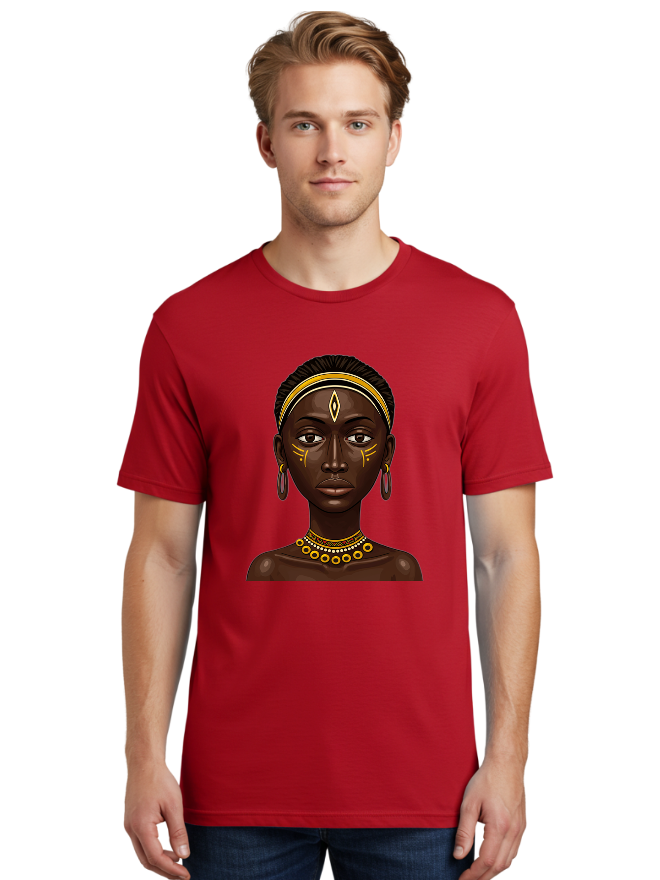 African-Queen-1 Men'S Graphic Tee, 100% Cotton, Comfortable Casual Summer Wear, Machine Washable, Vintage Camera, Old Camera, Antique Camera, Black Camera, Classic Photography, Photography Equipment, Nostalgic Device, Film Camera, Camera Art Bal662