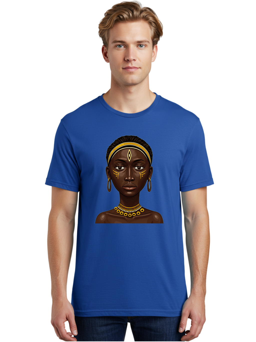 African-Queen-1 Men'S Graphic Tee, 100% Cotton, Comfortable Casual Summer Wear, Machine Washable, Vintage Camera, Old Camera, Antique Camera, Black Camera, Classic Photography, Photography Equipment, Nostalgic Device, Film Camera, Camera Art Bal662