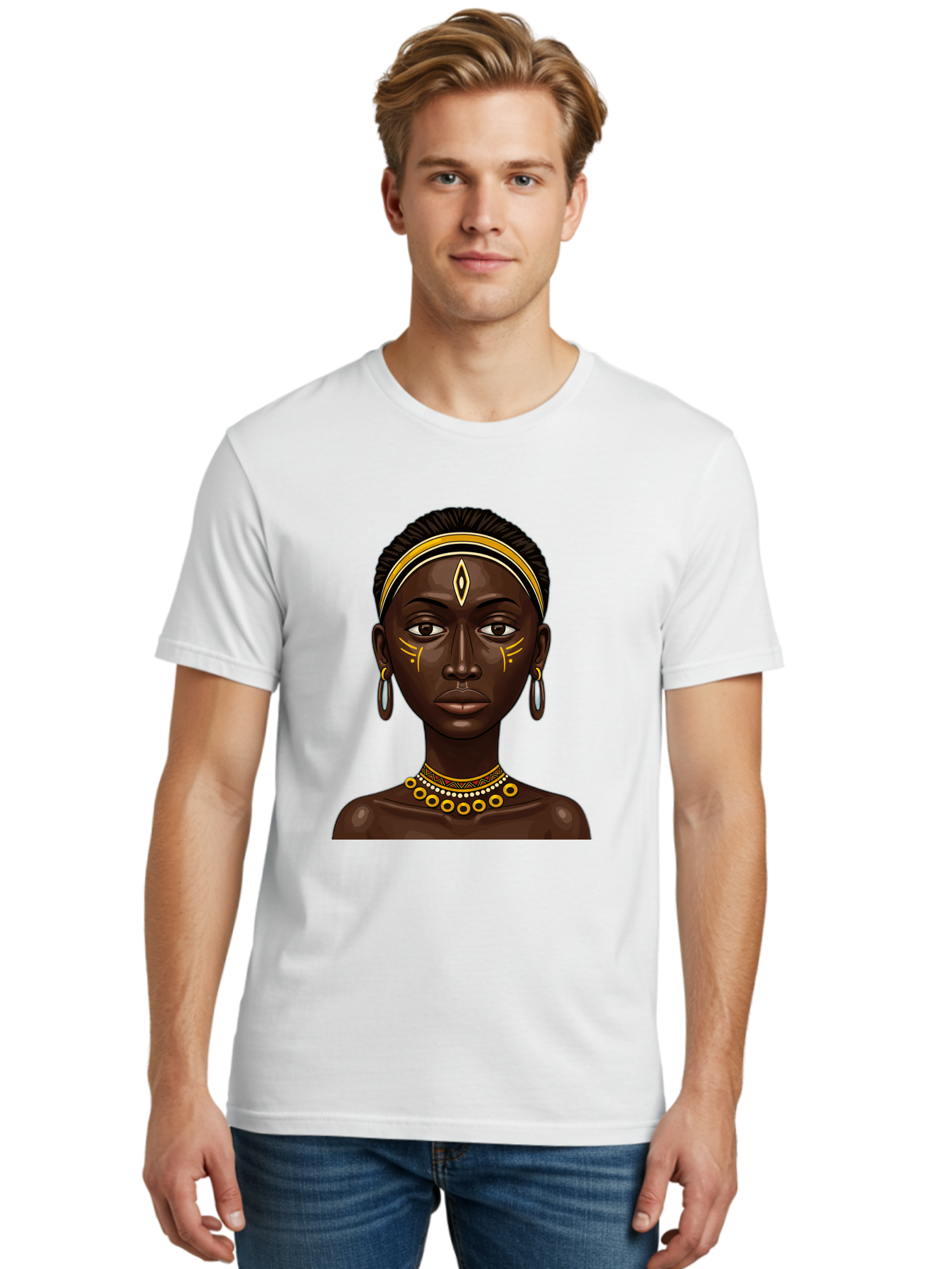 African-Queen-1 Men'S Graphic Tee, 100% Cotton, Comfortable Casual Summer Wear, Machine Washable, Vintage Camera, Old Camera, Antique Camera, Black Camera, Classic Photography, Photography Equipment, Nostalgic Device, Film Camera, Camera Art Bal662