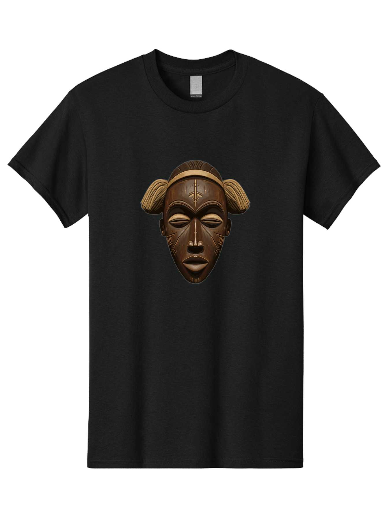 African-Tribal-Mask Men'S Graphic Tee, 100% Cotton, Comfortable Casual Summer Wear, Machine Washable, Vintage Camera, Old Camera, Antique Camera, Black Camera, Classic Photography, Photography Equipment, Nostalgic Device, Film Camera, Bal664