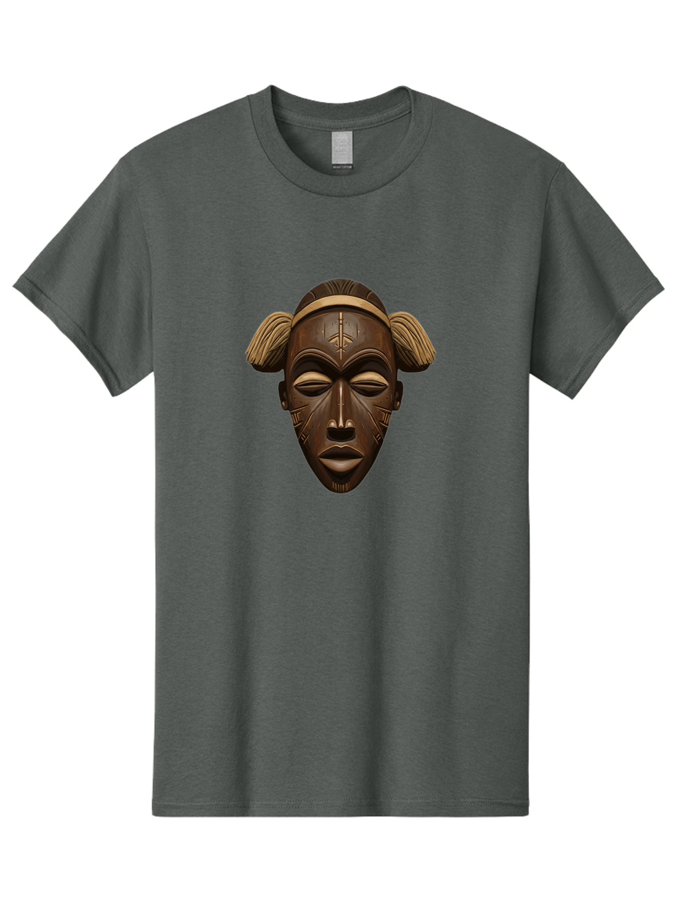 African-Tribal-Mask Men'S Graphic Tee, 100% Cotton, Comfortable Casual Summer Wear, Machine Washable, Vintage Camera, Old Camera, Antique Camera, Black Camera, Classic Photography, Photography Equipment, Nostalgic Device, Film Camera, Bal664