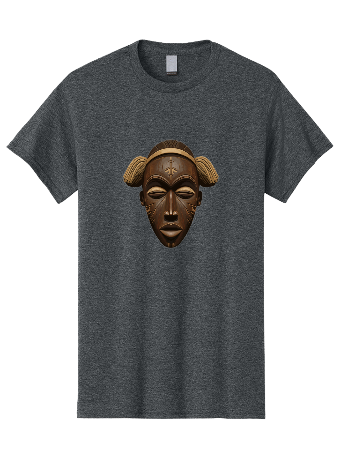 African-Tribal-Mask Men'S Graphic Tee, 100% Cotton, Comfortable Casual Summer Wear, Machine Washable, Vintage Camera, Old Camera, Antique Camera, Black Camera, Classic Photography, Photography Equipment, Nostalgic Device, Film Camera, Bal664
