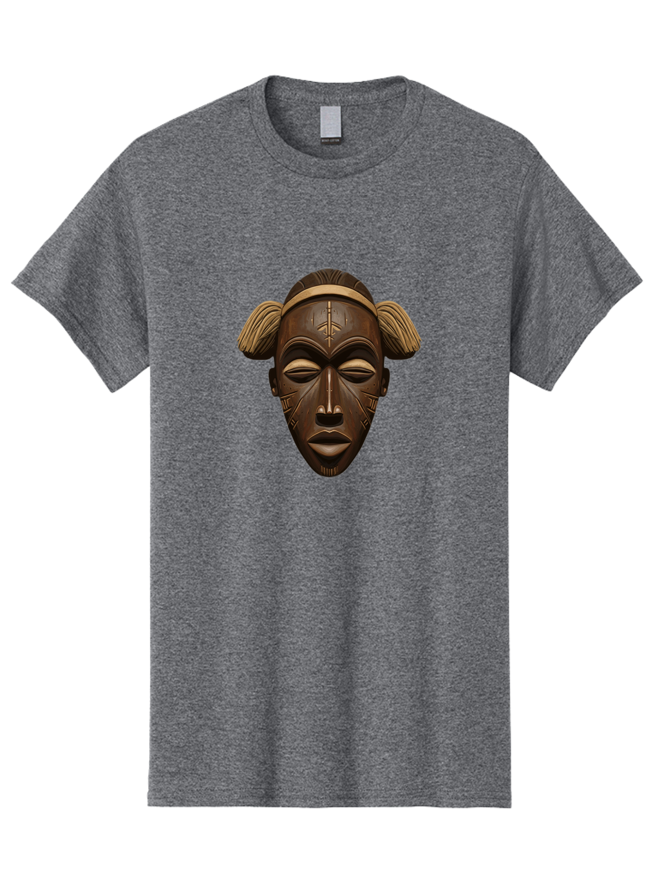 African-Tribal-Mask Men'S Graphic Tee, 100% Cotton, Comfortable Casual Summer Wear, Machine Washable, Vintage Camera, Old Camera, Antique Camera, Black Camera, Classic Photography, Photography Equipment, Nostalgic Device, Film Camera, Bal664