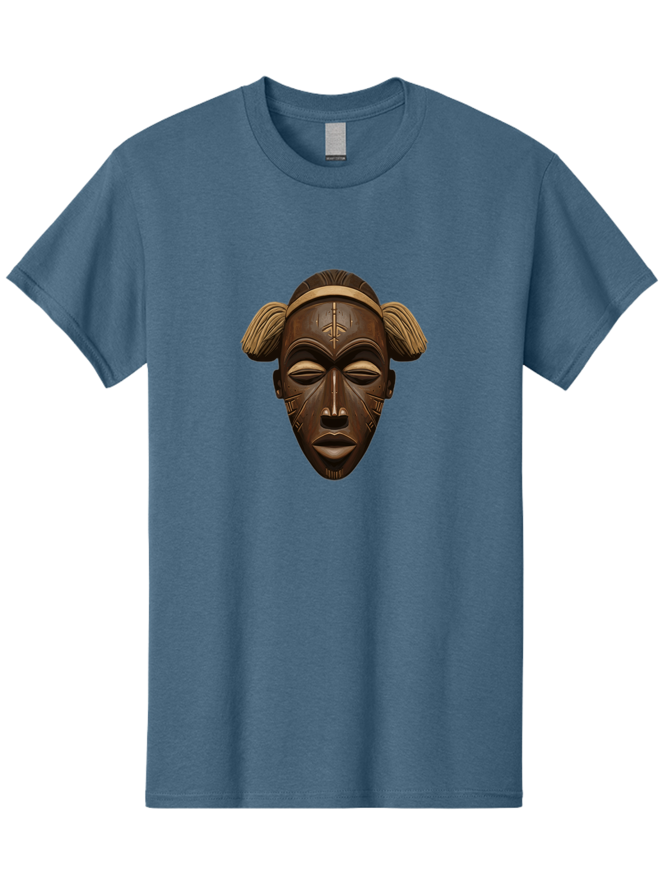 African-Tribal-Mask Men'S Graphic Tee, 100% Cotton, Comfortable Casual Summer Wear, Machine Washable, Vintage Camera, Old Camera, Antique Camera, Black Camera, Classic Photography, Photography Equipment, Nostalgic Device, Film Camera, Bal664