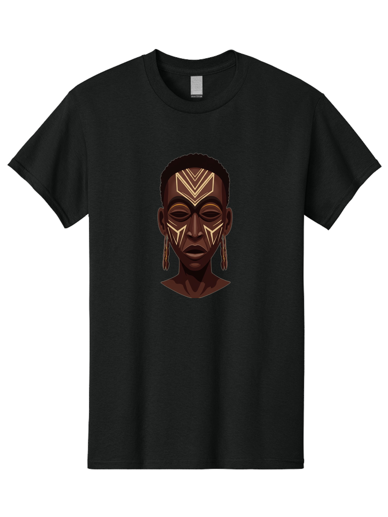 African-Tribal-Portrait Men'S Graphic Tee, 100% Cotton, Comfortable Casual Summer Wear, Machine Washable, Vintage Camera, Old Camera, Antique Camera, Black Camera, Classic Photography, Photography Equipment, Nostalgic Device, Film Camera, Bal665