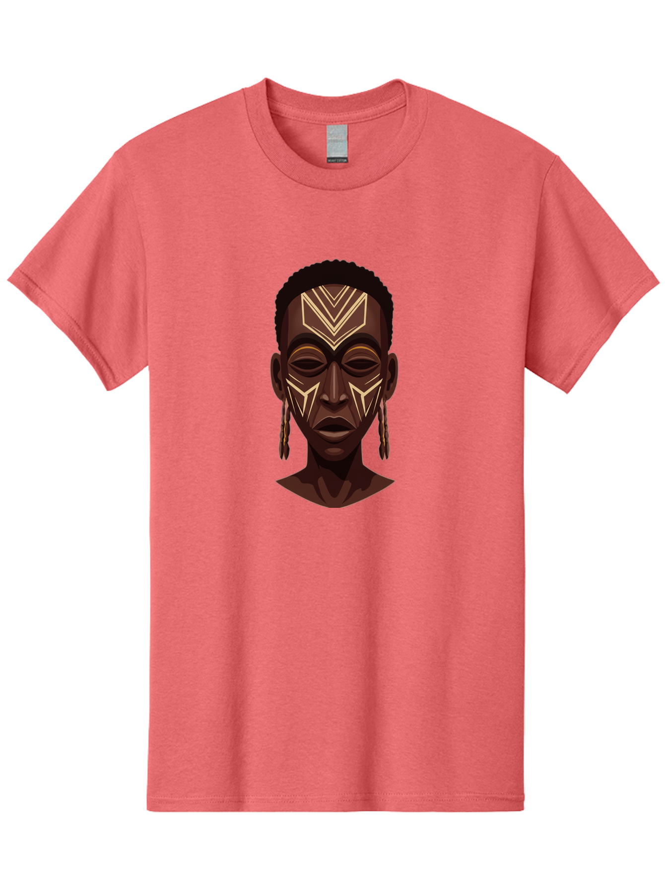 African-Tribal-Portrait Men'S Graphic Tee, 100% Cotton, Comfortable Casual Summer Wear, Machine Washable, Vintage Camera, Old Camera, Antique Camera, Black Camera, Classic Photography, Photography Equipment, Nostalgic Device, Film Camera, Bal665