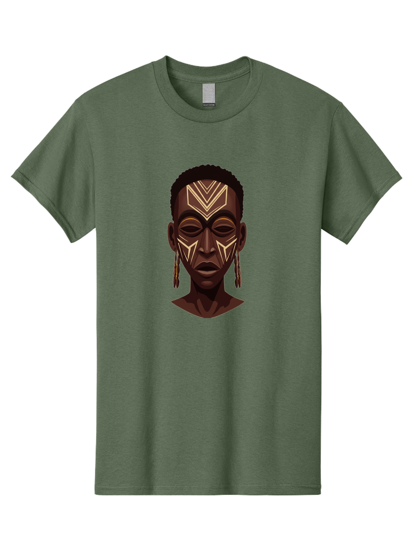 African-Tribal-Portrait Men'S Graphic Tee, 100% Cotton, Comfortable Casual Summer Wear, Machine Washable, Vintage Camera, Old Camera, Antique Camera, Black Camera, Classic Photography, Photography Equipment, Nostalgic Device, Film Camera, Bal665