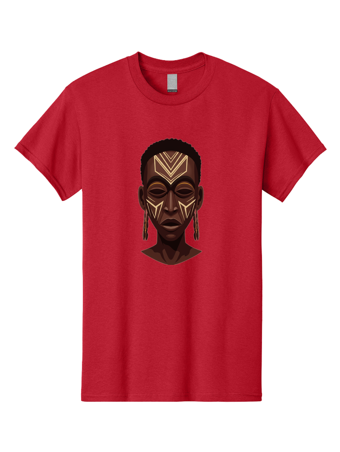 African-Tribal-Portrait Men'S Graphic Tee, 100% Cotton, Comfortable Casual Summer Wear, Machine Washable, Vintage Camera, Old Camera, Antique Camera, Black Camera, Classic Photography, Photography Equipment, Nostalgic Device, Film Camera, Bal665