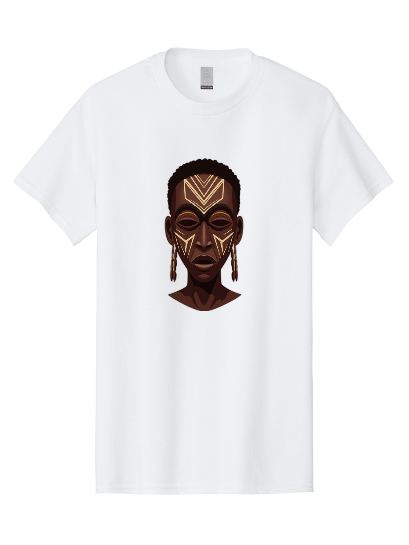 African-Tribal-Portrait Men'S Graphic Tee, 100% Cotton, Comfortable Casual Summer Wear, Machine Washable, Vintage Camera, Old Camera, Antique Camera, Black Camera, Classic Photography, Photography Equipment, Nostalgic Device, Film Camera, Bal665