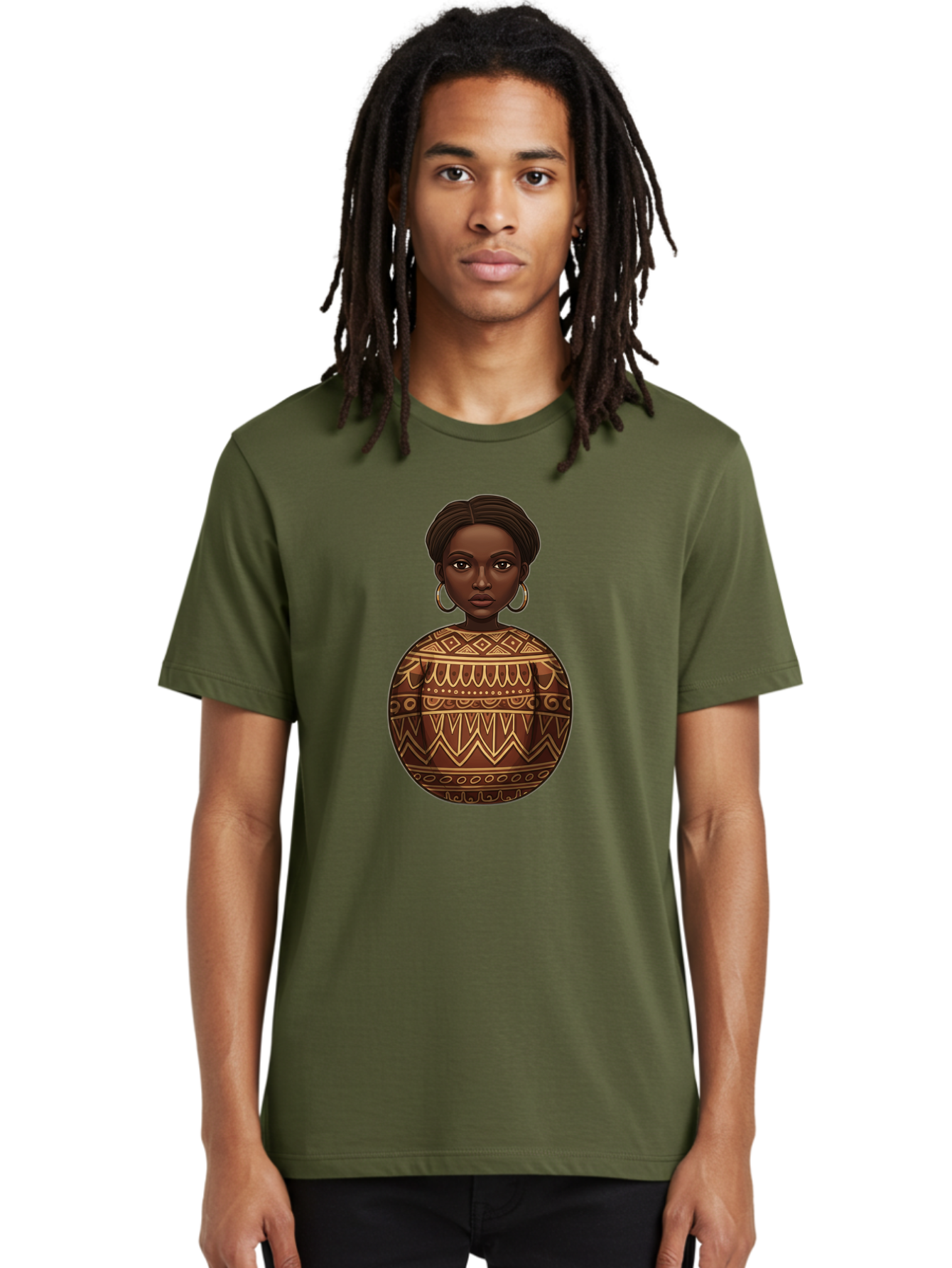 African-Woman-1 Men'S Graphic Tee, 100% Cotton, Comfortable Casual Summer Wear, Machine Washable, Vintage Camera, Old Camera, Antique Camera, Black Camera, Classic Photography, Photography Equipment, Nostalgic Device, Film Camera, Camera Art Bal666