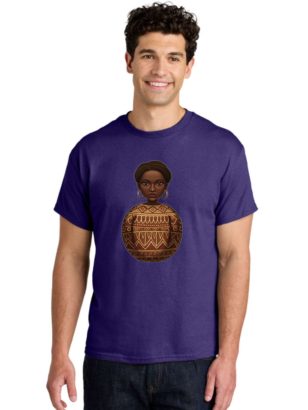 African-Woman-1 Men'S Graphic Tee, 100% Cotton, Comfortable Casual Summer Wear, Machine Washable, Vintage Camera, Old Camera, Antique Camera, Black Camera, Classic Photography, Photography Equipment, Nostalgic Device, Film Camera, Camera Art Bal666
