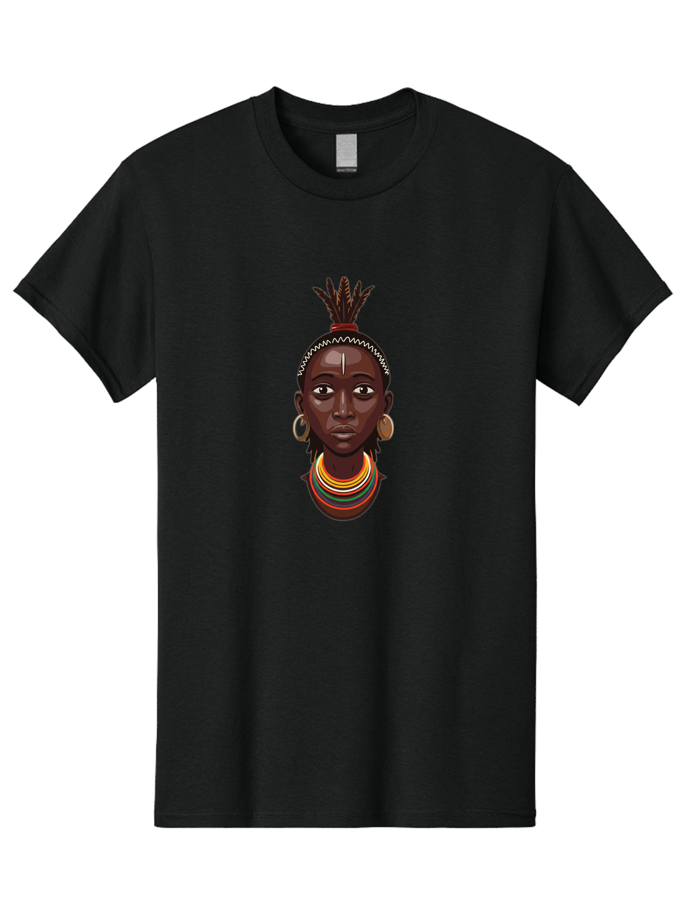 African-Woman-Portrait Men'S Graphic Tee, 100% Cotton, Comfortable Casual Summer Wear, Machine Washable, Vintage Camera, Old Camera, Antique Camera, Black Camera, Classic Photography, Photography Equipment, Nostalgic Device, Film Camera, Bal667