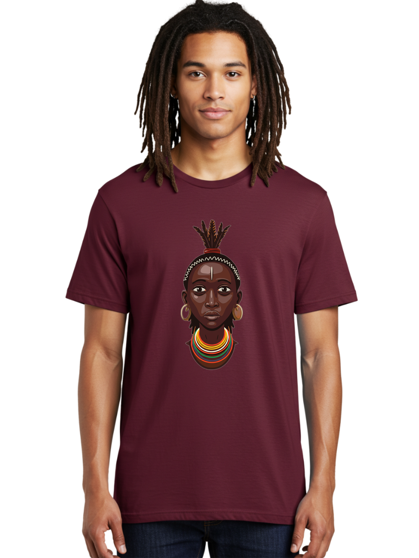 African-Woman-Portrait Men'S Graphic Tee, 100% Cotton, Comfortable Casual Summer Wear, Machine Washable, Vintage Camera, Old Camera, Antique Camera, Black Camera, Classic Photography, Photography Equipment, Nostalgic Device, Film Camera, Bal667