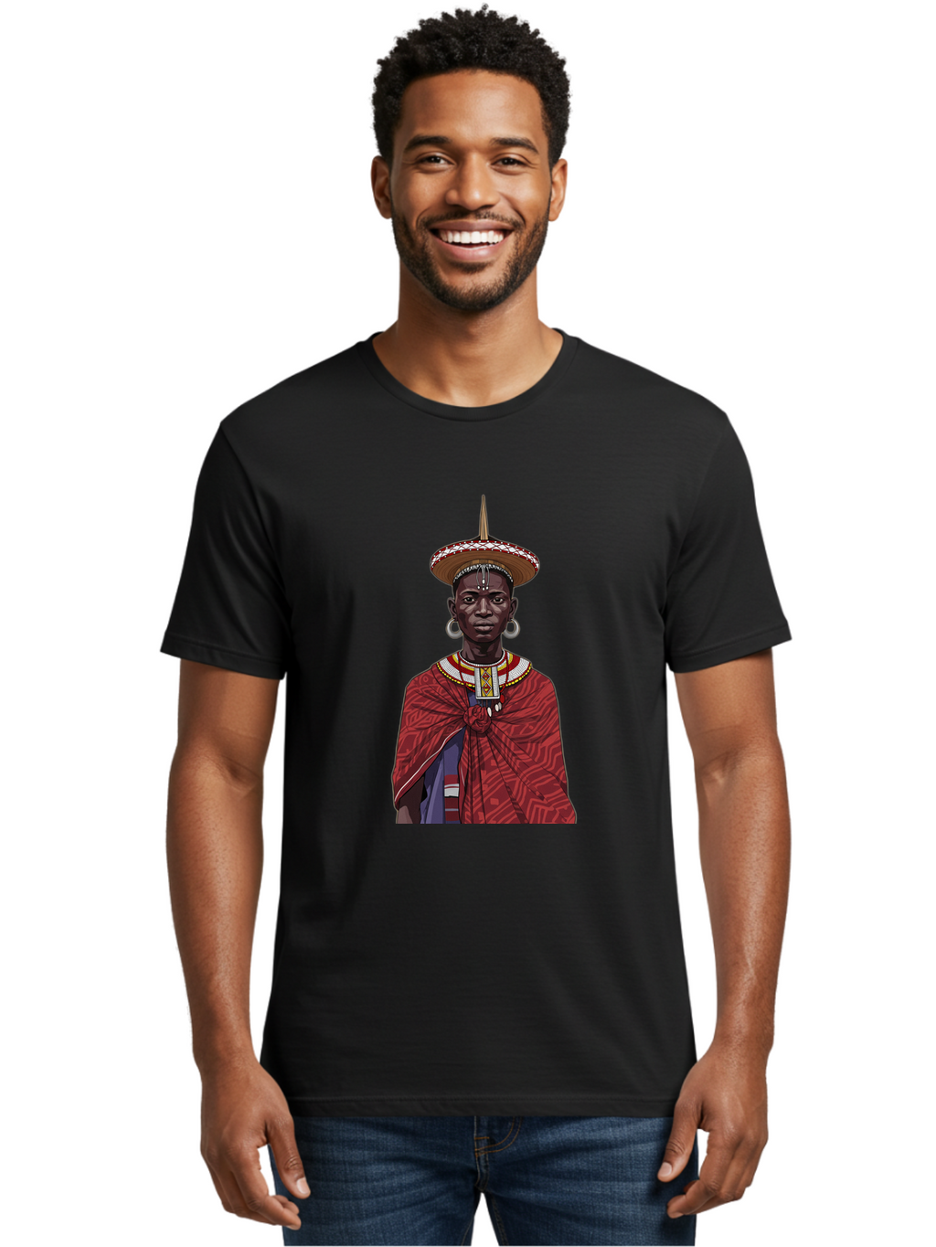African-Woman Men'S Graphic Tee, 100% Cotton, Comfortable Casual Summer Wear, Machine Washable, Vintage Camera, Old Camera, Antique Camera, Black Camera, Classic Photography, Photography Equipment, Nostalgic Device, Film Camera, Camera Art Bal668