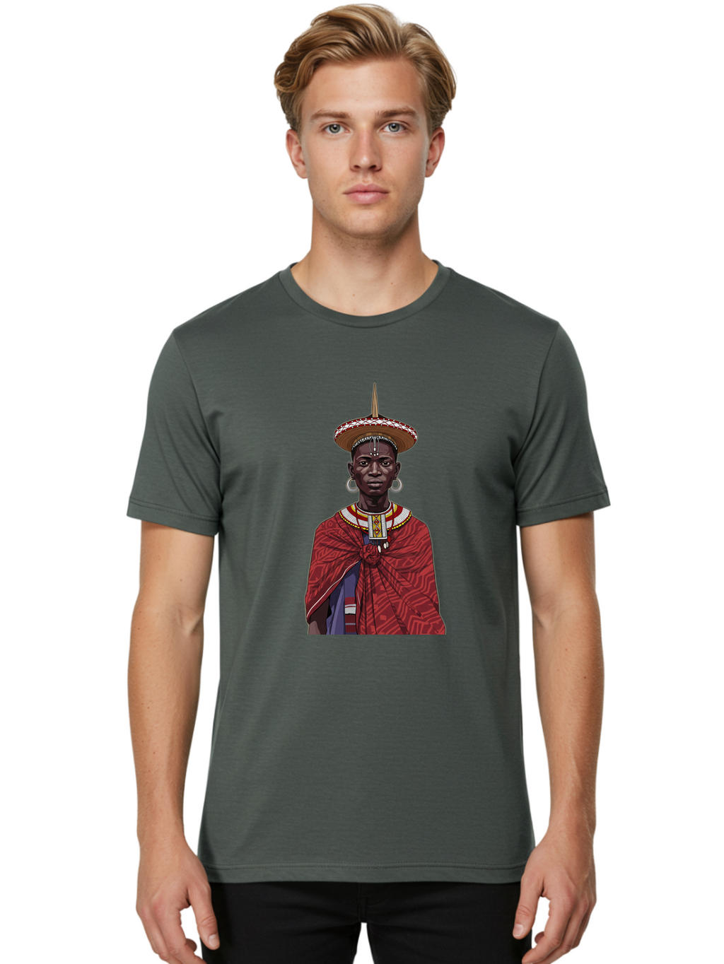 African-Woman Men'S Graphic Tee, 100% Cotton, Comfortable Casual Summer Wear, Machine Washable, Vintage Camera, Old Camera, Antique Camera, Black Camera, Classic Photography, Photography Equipment, Nostalgic Device, Film Camera, Camera Art Bal668