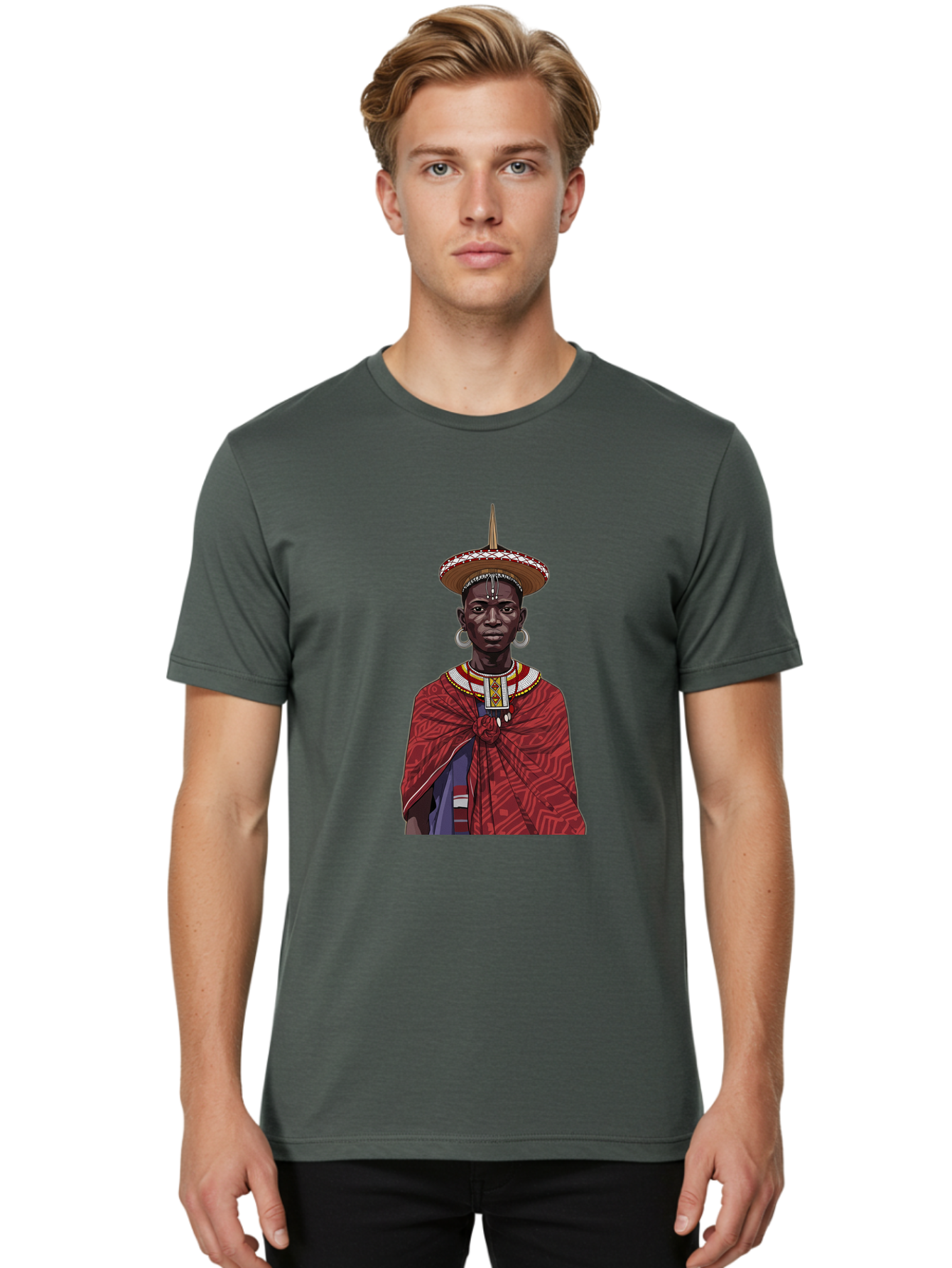 African-Woman Men'S Graphic Tee, 100% Cotton, Comfortable Casual Summer Wear, Machine Washable, Vintage Camera, Old Camera, Antique Camera, Black Camera, Classic Photography, Photography Equipment, Nostalgic Device, Film Camera, Camera Art Bal668
