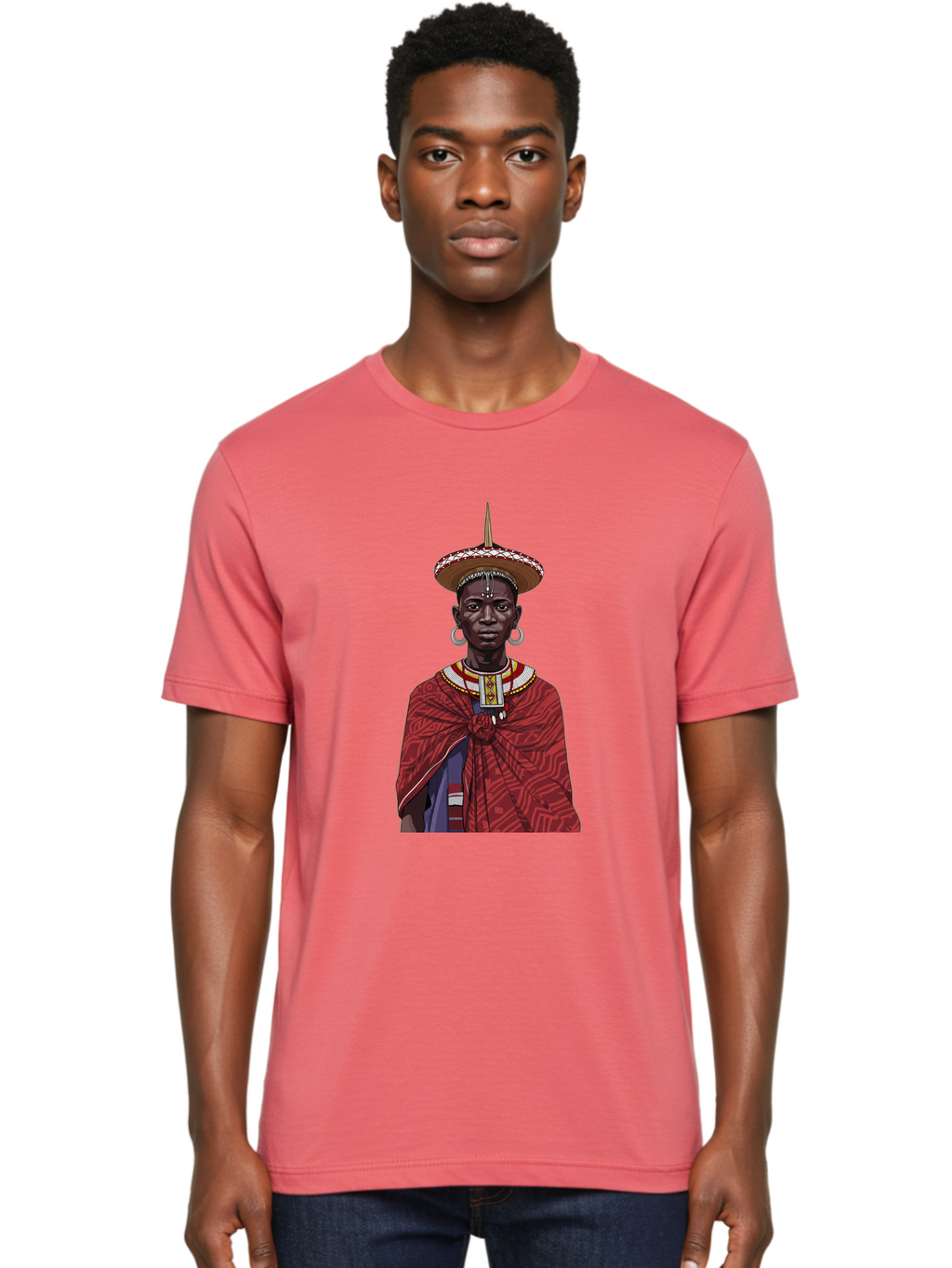 African-Woman Men'S Graphic Tee, 100% Cotton, Comfortable Casual Summer Wear, Machine Washable, Vintage Camera, Old Camera, Antique Camera, Black Camera, Classic Photography, Photography Equipment, Nostalgic Device, Film Camera, Camera Art Bal668