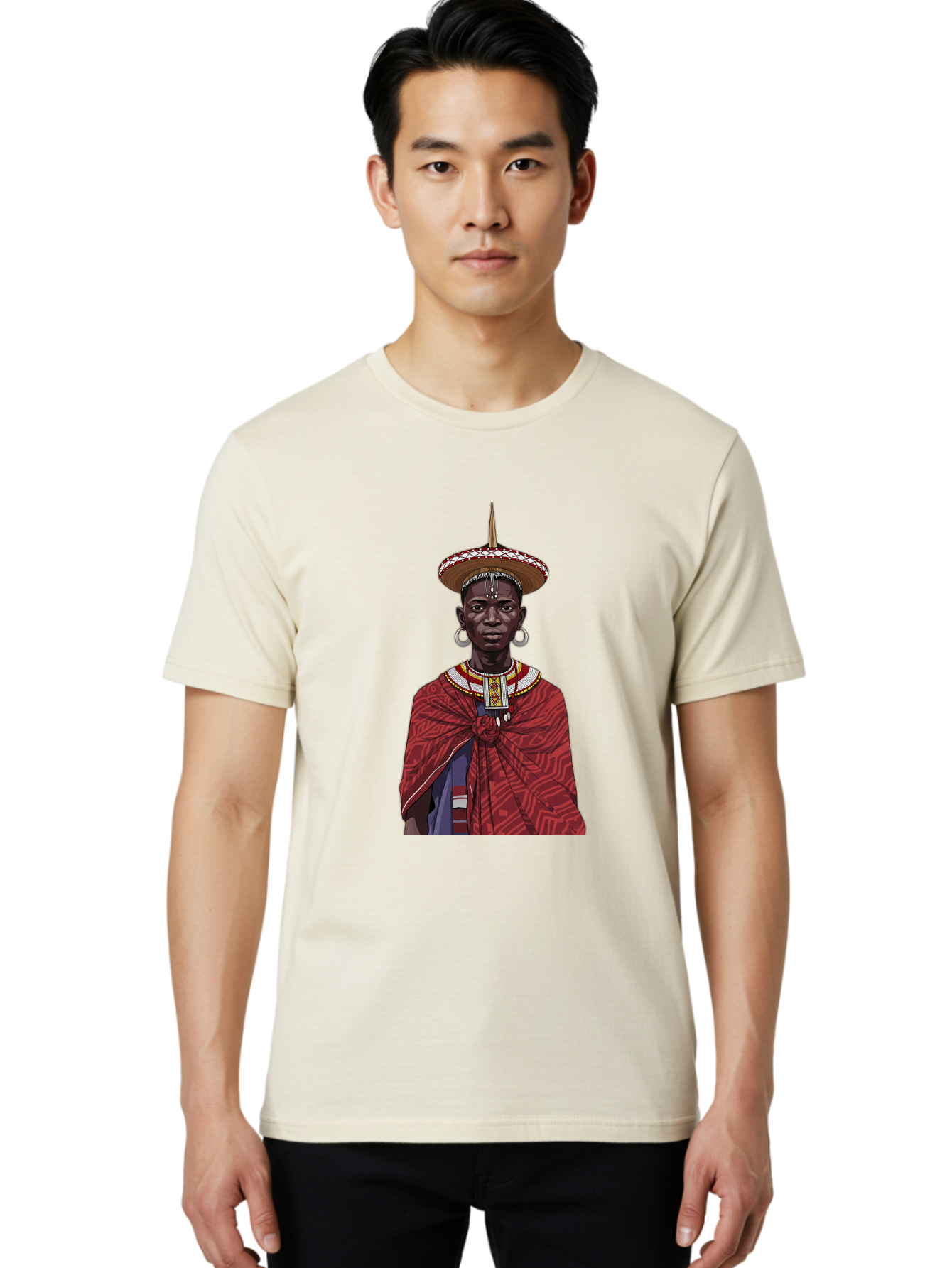 African-Woman Men'S Graphic Tee, 100% Cotton, Comfortable Casual Summer Wear, Machine Washable, Vintage Camera, Old Camera, Antique Camera, Black Camera, Classic Photography, Photography Equipment, Nostalgic Device, Film Camera, Camera Art Bal668