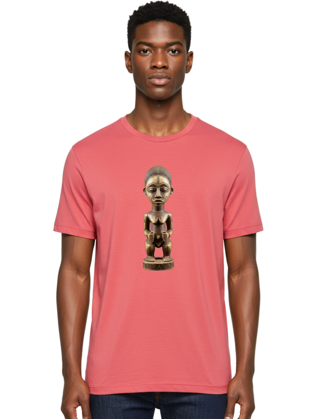 African-Wooden-Statue Men'S Graphic Tee, 100% Cotton, Comfortable Casual Summer Wear, Machine Washable, Vintage Camera, Old Camera, Antique Camera, Black Camera, Classic Photography, Photography Equipment, Nostalgic Device, Film Camera, Bal669