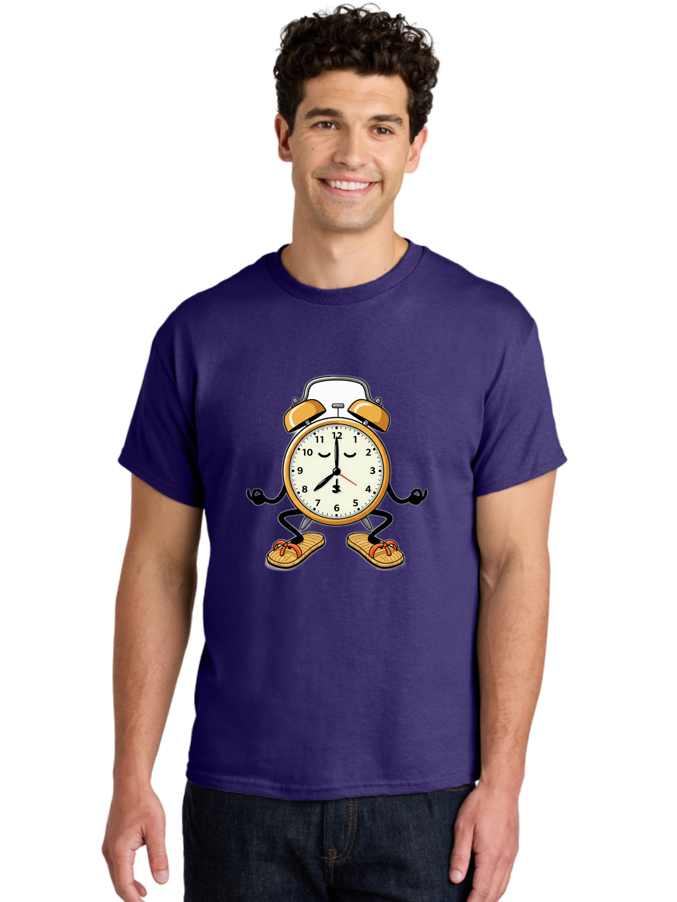 Alarm-Clock-Character Men'S Graphic Tee, 100% Cotton, Comfortable Casual Summer Wear, Machine Washable, Vintage Camera, Old Camera, Antique Camera, Black Camera, Classic Photography, Photography Equipment, Nostalgic Device, Film Camera, Bal673
