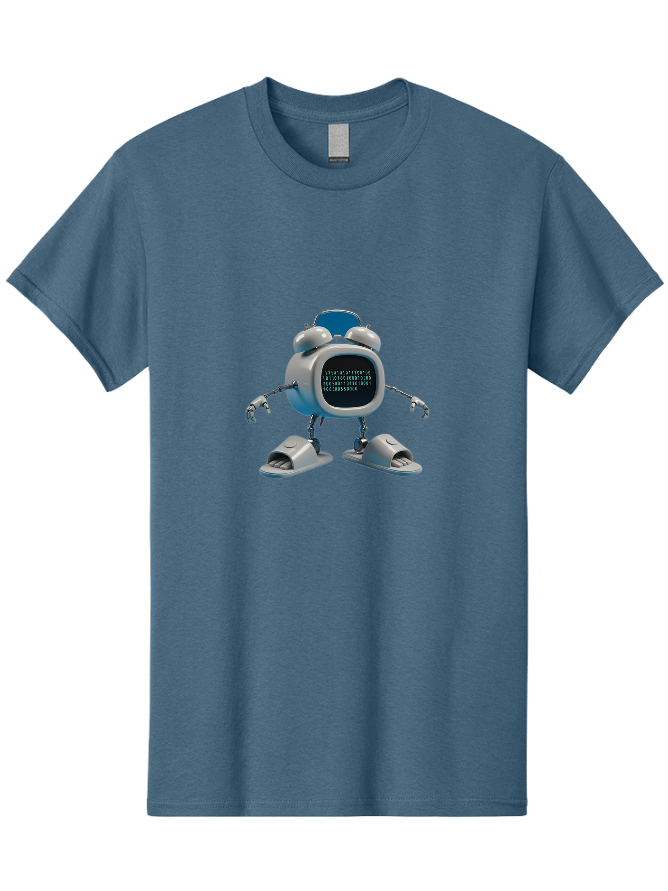Alarm-Clock-Robot Men'S Graphic Tee, 100% Cotton, Comfortable Casual Summer Wear, Machine Washable, Vintage Camera, Old Camera, Antique Camera, Black Camera, Classic Photography, Photography Equipment, Nostalgic Device, Film Camera, Camera Art Bal674