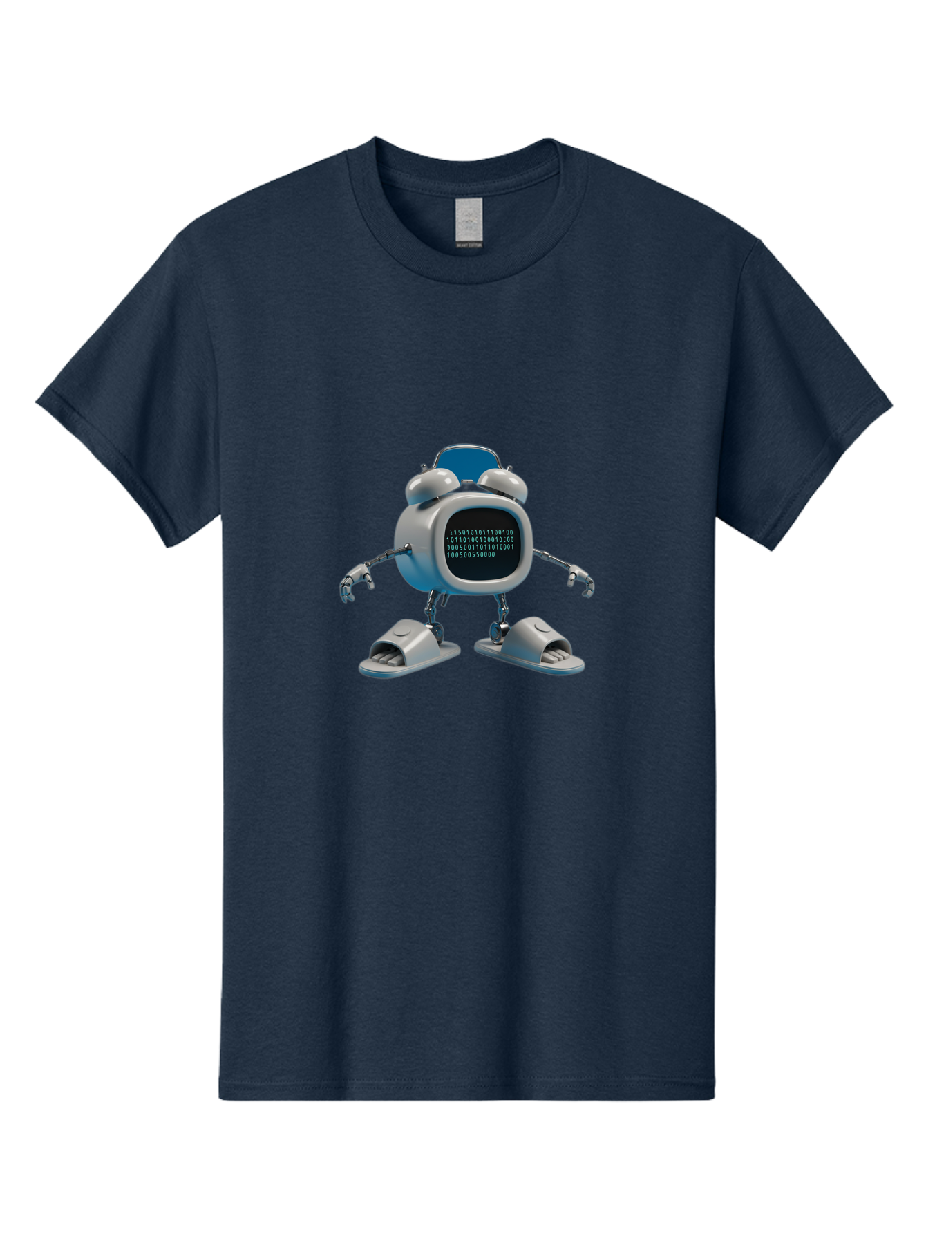 Alarm-Clock-Robot Men'S Graphic Tee, 100% Cotton, Comfortable Casual Summer Wear, Machine Washable, Vintage Camera, Old Camera, Antique Camera, Black Camera, Classic Photography, Photography Equipment, Nostalgic Device, Film Camera, Camera Art Bal674