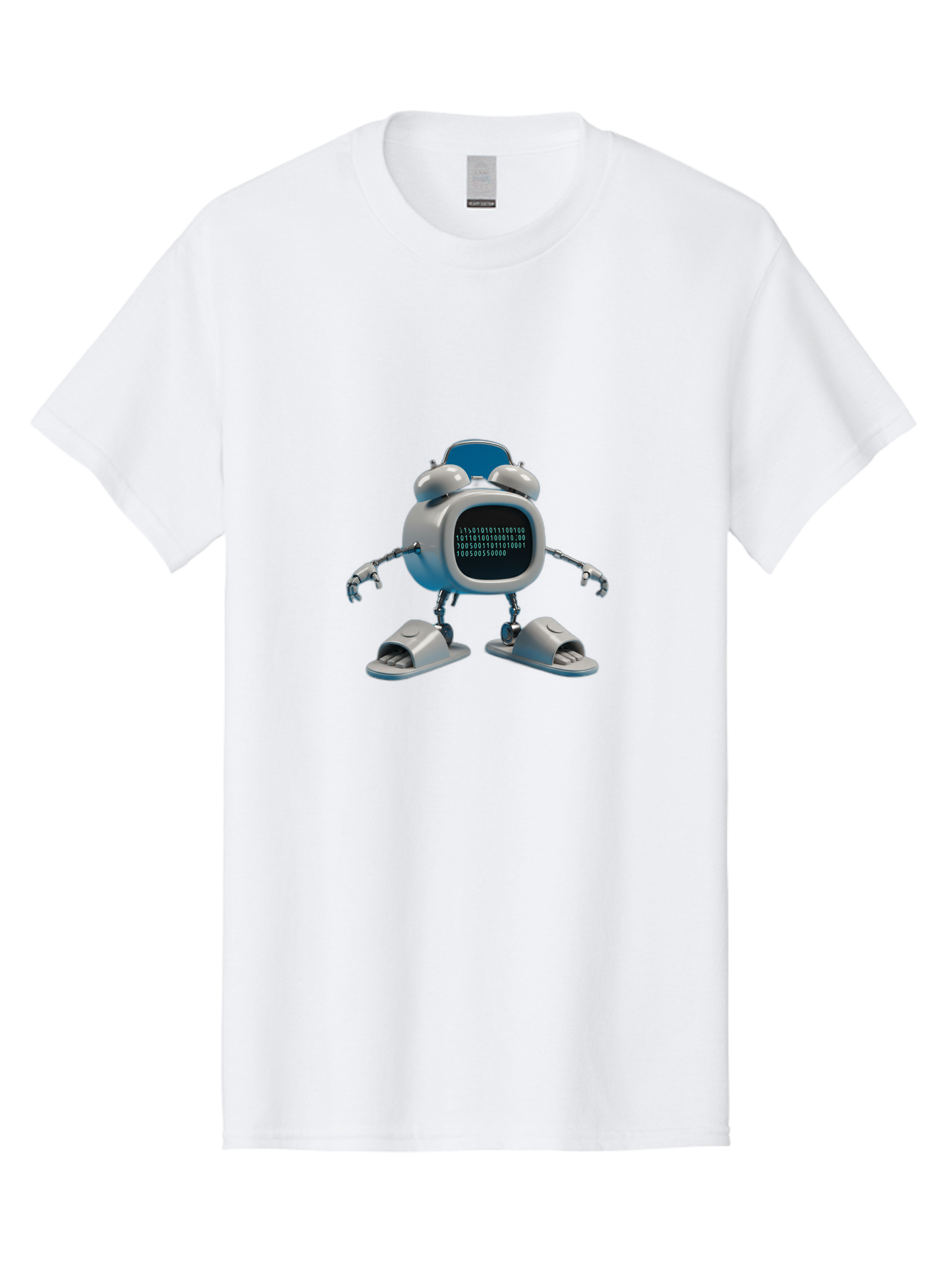 Alarm-Clock-Robot Men'S Graphic Tee, 100% Cotton, Comfortable Casual Summer Wear, Machine Washable, Vintage Camera, Old Camera, Antique Camera, Black Camera, Classic Photography, Photography Equipment, Nostalgic Device, Film Camera, Camera Art Bal674
