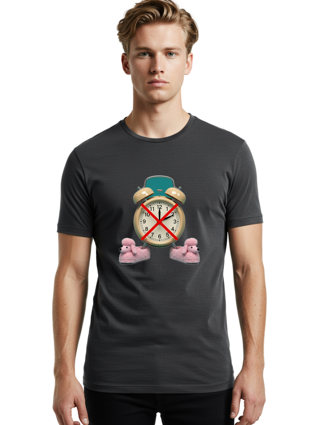 Alarm-Clock Men'S Graphic Tee, 100% Cotton, Comfortable Casual Summer Wear, Machine Washable, Vintage Camera, Old Camera, Antique Camera, Black Camera, Classic Photography, Photography Equipment, Nostalgic Device, Film Camera, Camera Art Bal675
