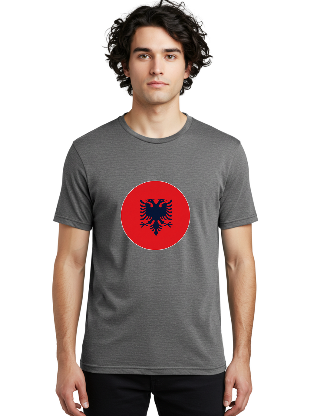 Albanian-Double-Headed-Eagle Men'S Graphic Tee, 100% Cotton, Comfortable Casual Summer Wear, Machine Washable, Vintage Camera, Old Camera, Antique Camera, Black Camera, Classic Photography, Photography Equipment, Nostalgic Device, Film Camera, Bal676