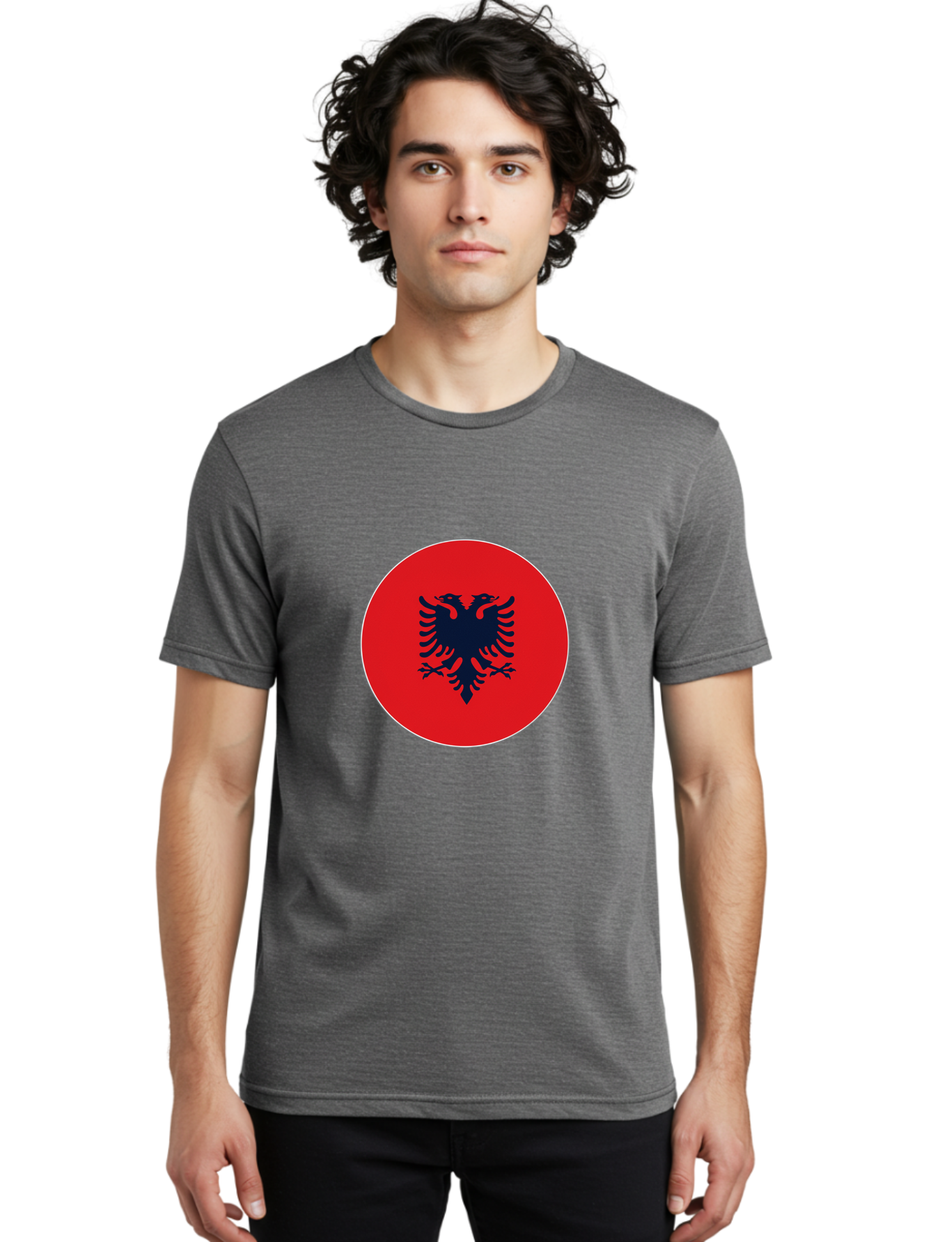 Albanian-Double-Headed-Eagle Men'S Graphic Tee, 100% Cotton, Comfortable Casual Summer Wear, Machine Washable, Vintage Camera, Old Camera, Antique Camera, Black Camera, Classic Photography, Photography Equipment, Nostalgic Device, Film Camera, Bal676