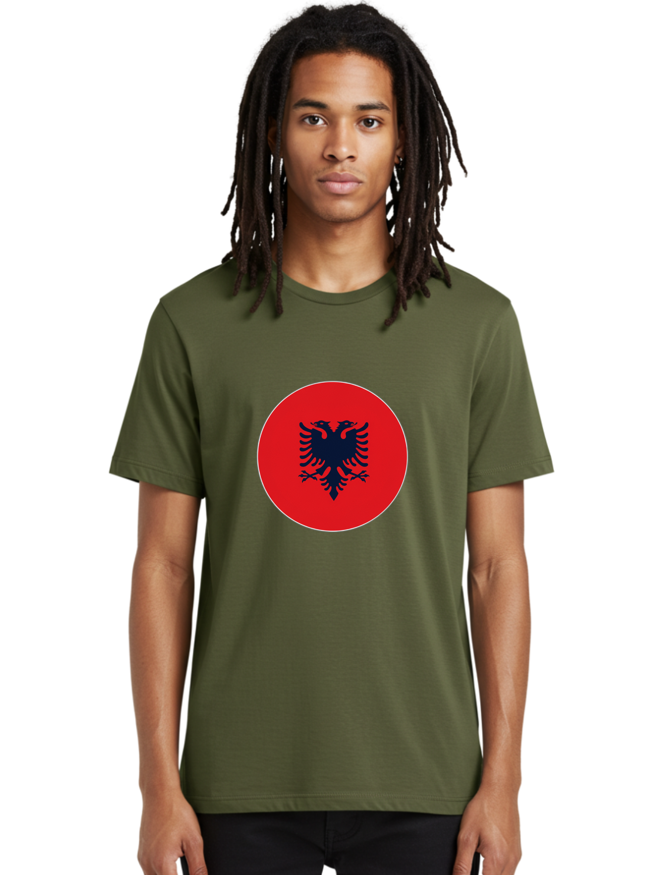 Albanian-Double-Headed-Eagle Men'S Graphic Tee, 100% Cotton, Comfortable Casual Summer Wear, Machine Washable, Vintage Camera, Old Camera, Antique Camera, Black Camera, Classic Photography, Photography Equipment, Nostalgic Device, Film Camera, Bal676