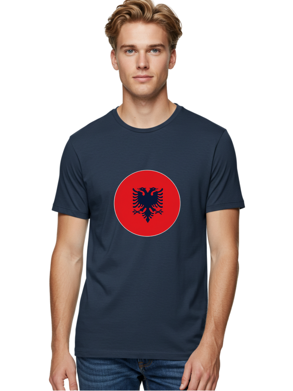 Albanian-Double-Headed-Eagle Men'S Graphic Tee, 100% Cotton, Comfortable Casual Summer Wear, Machine Washable, Vintage Camera, Old Camera, Antique Camera, Black Camera, Classic Photography, Photography Equipment, Nostalgic Device, Film Camera, Bal676