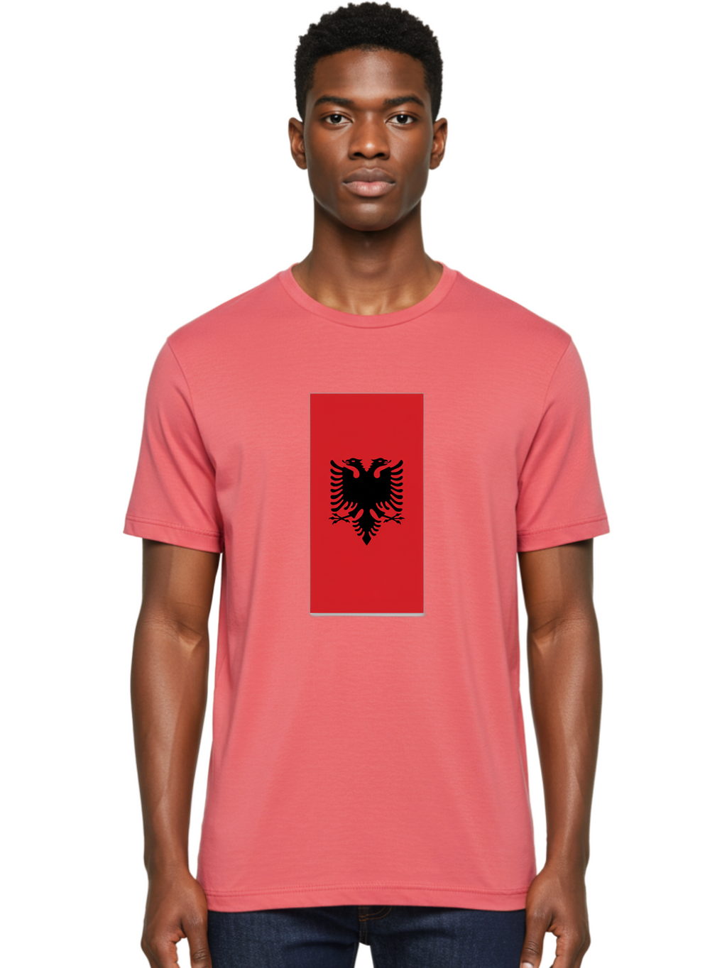 Albanian-Flag Men'S Graphic Tee, 100% Cotton, Comfortable Casual Summer Wear, Machine Washable, Vintage Camera, Old Camera, Antique Camera, Black Camera, Classic Photography, Photography Equipment, Nostalgic Device, Film Camera, Camera Art Bal677