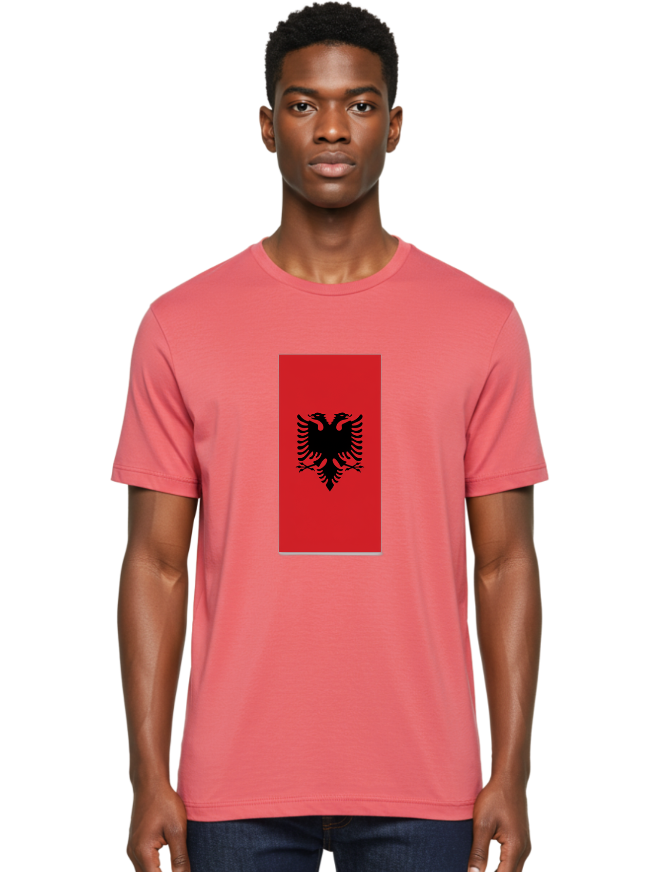 Albanian-Flag Men'S Graphic Tee, 100% Cotton, Comfortable Casual Summer Wear, Machine Washable, Vintage Camera, Old Camera, Antique Camera, Black Camera, Classic Photography, Photography Equipment, Nostalgic Device, Film Camera, Camera Art Bal677