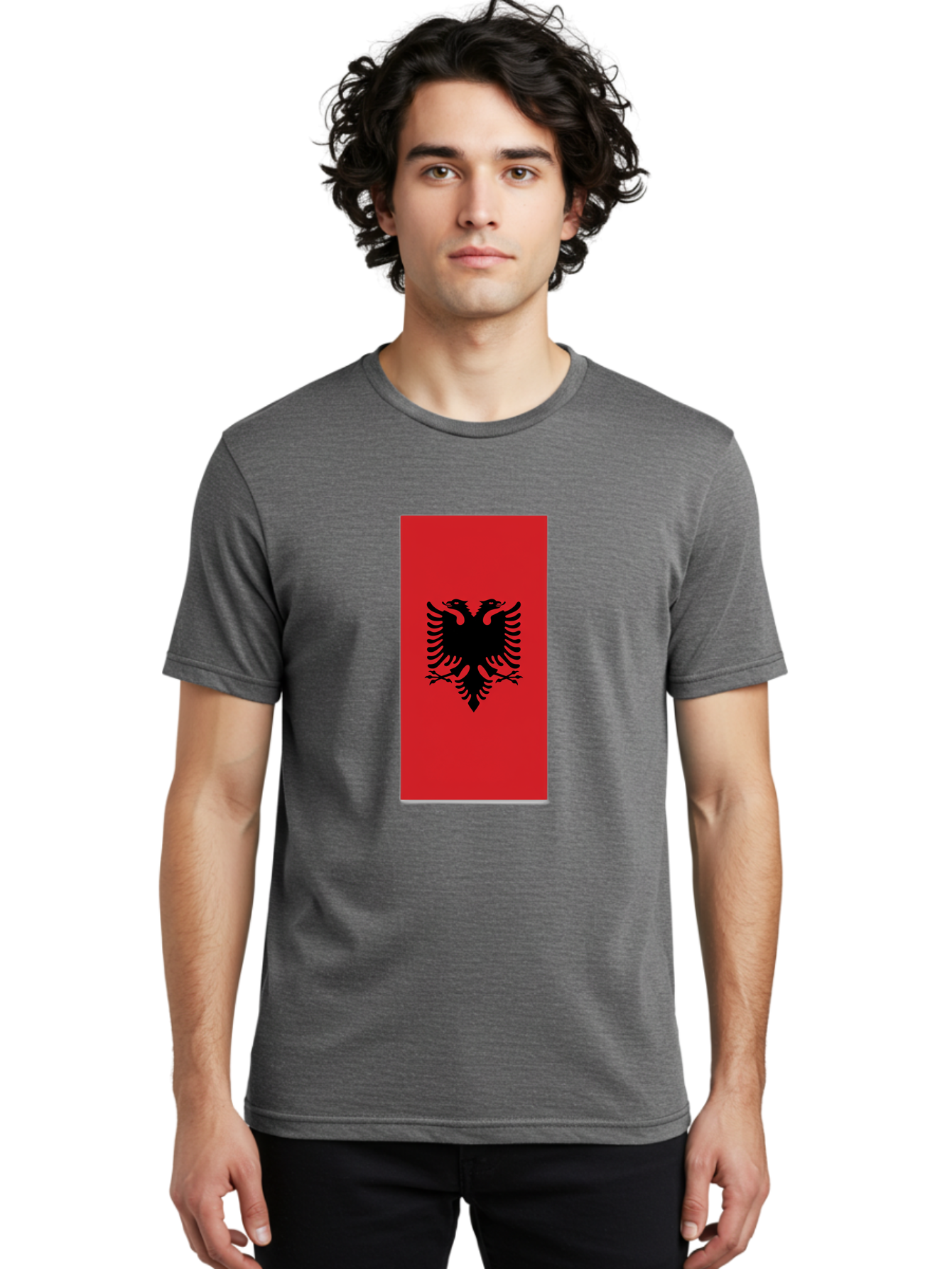 Albanian-Flag Men'S Graphic Tee, 100% Cotton, Comfortable Casual Summer Wear, Machine Washable, Vintage Camera, Old Camera, Antique Camera, Black Camera, Classic Photography, Photography Equipment, Nostalgic Device, Film Camera, Camera Art Bal677