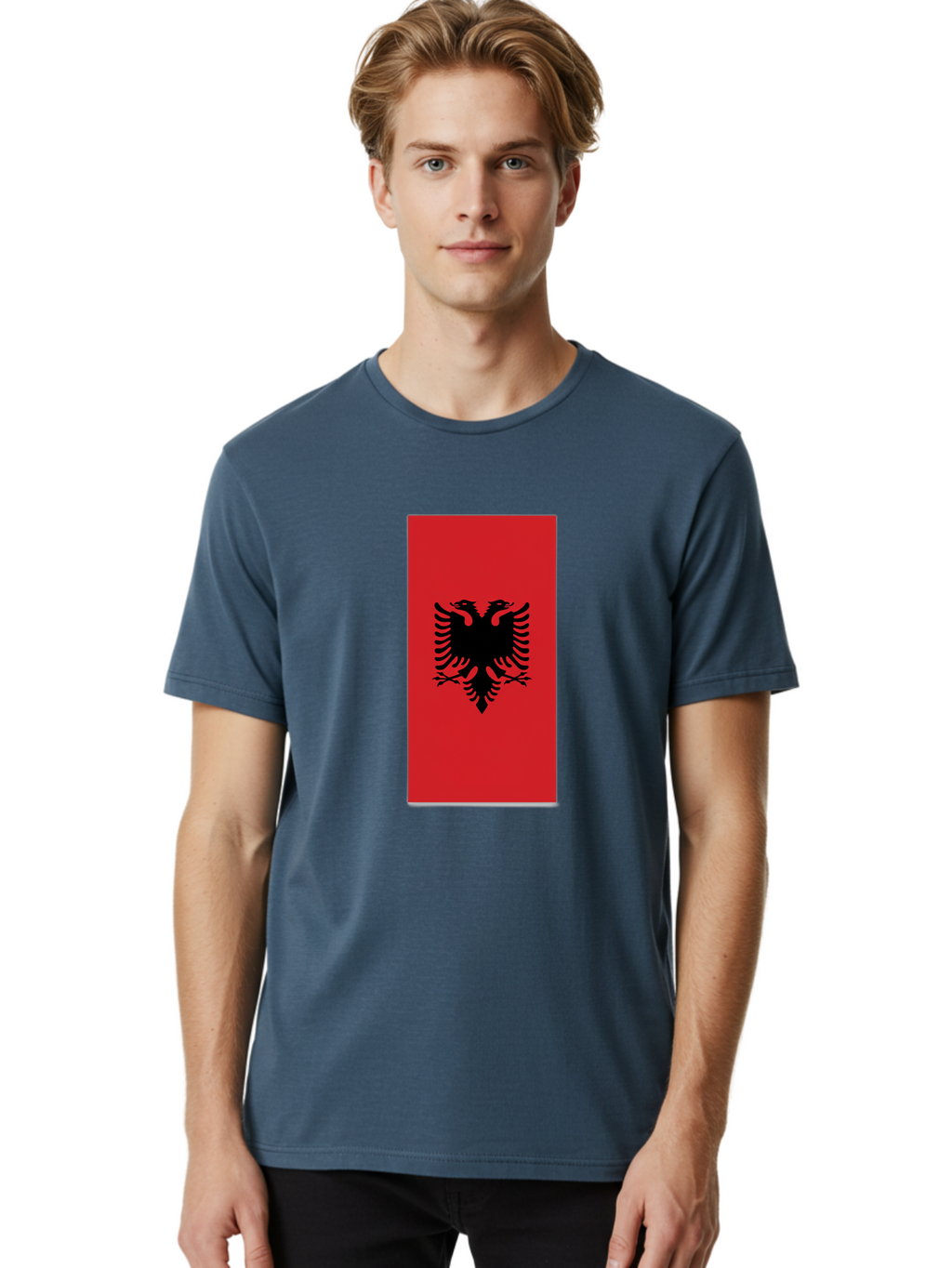 Albanian-Flag Men'S Graphic Tee, 100% Cotton, Comfortable Casual Summer Wear, Machine Washable, Vintage Camera, Old Camera, Antique Camera, Black Camera, Classic Photography, Photography Equipment, Nostalgic Device, Film Camera, Camera Art Bal677