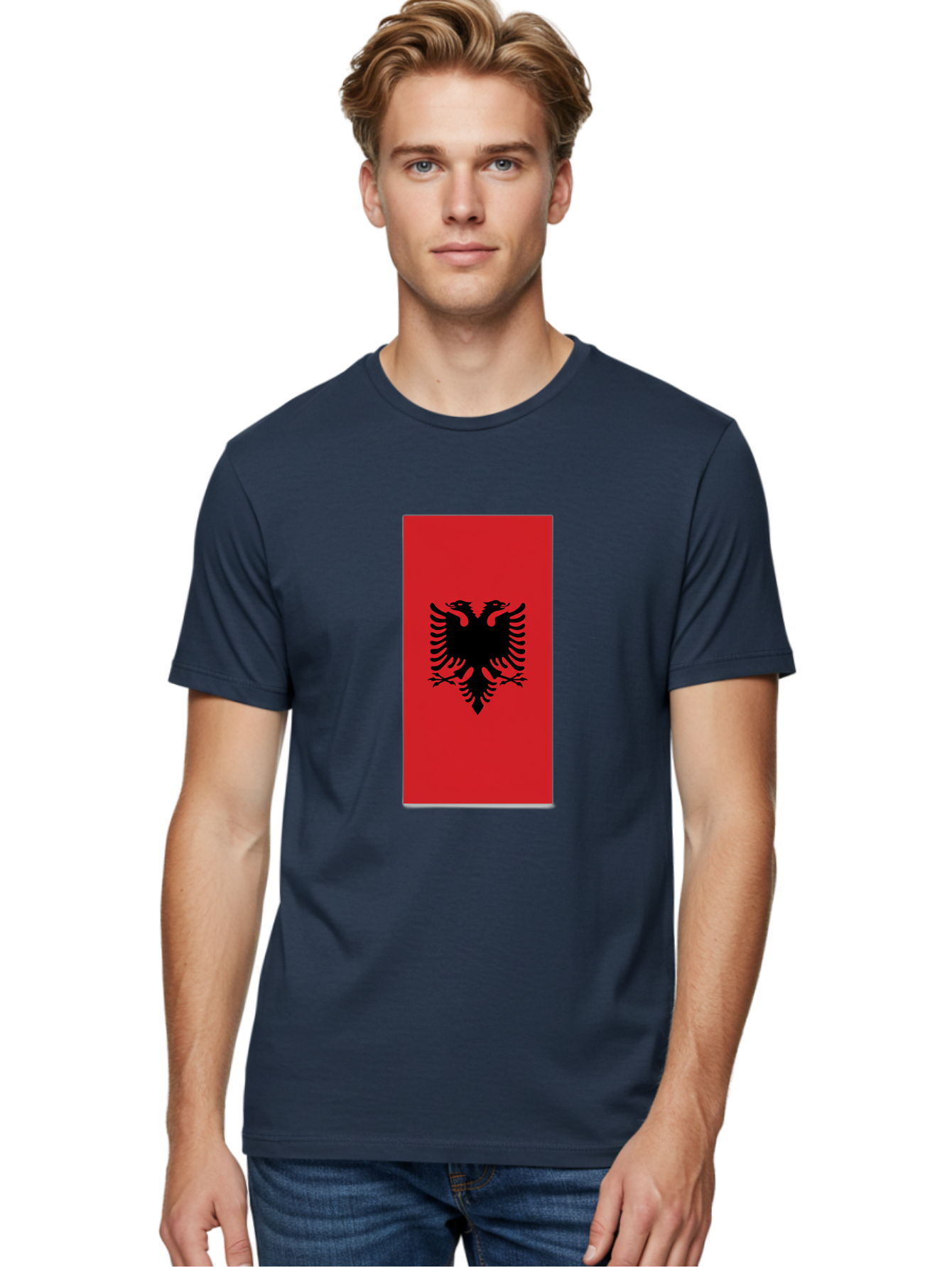 Albanian-Flag Men'S Graphic Tee, 100% Cotton, Comfortable Casual Summer Wear, Machine Washable, Vintage Camera, Old Camera, Antique Camera, Black Camera, Classic Photography, Photography Equipment, Nostalgic Device, Film Camera, Camera Art Bal677