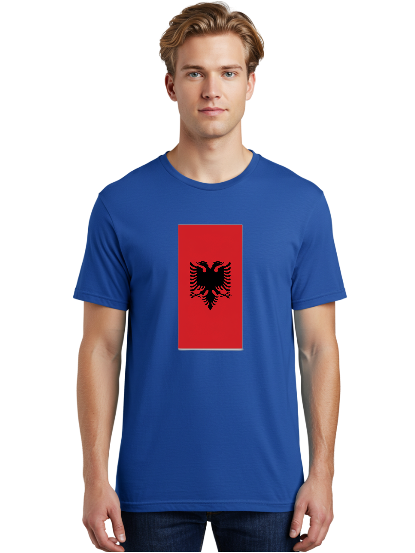 Albanian-Flag Men'S Graphic Tee, 100% Cotton, Comfortable Casual Summer Wear, Machine Washable, Vintage Camera, Old Camera, Antique Camera, Black Camera, Classic Photography, Photography Equipment, Nostalgic Device, Film Camera, Camera Art Bal677