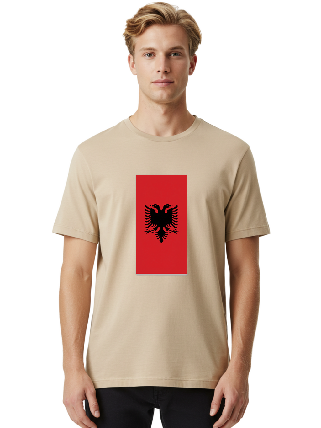 Albanian-Flag Men'S Graphic Tee, 100% Cotton, Comfortable Casual Summer Wear, Machine Washable, Vintage Camera, Old Camera, Antique Camera, Black Camera, Classic Photography, Photography Equipment, Nostalgic Device, Film Camera, Camera Art Bal677