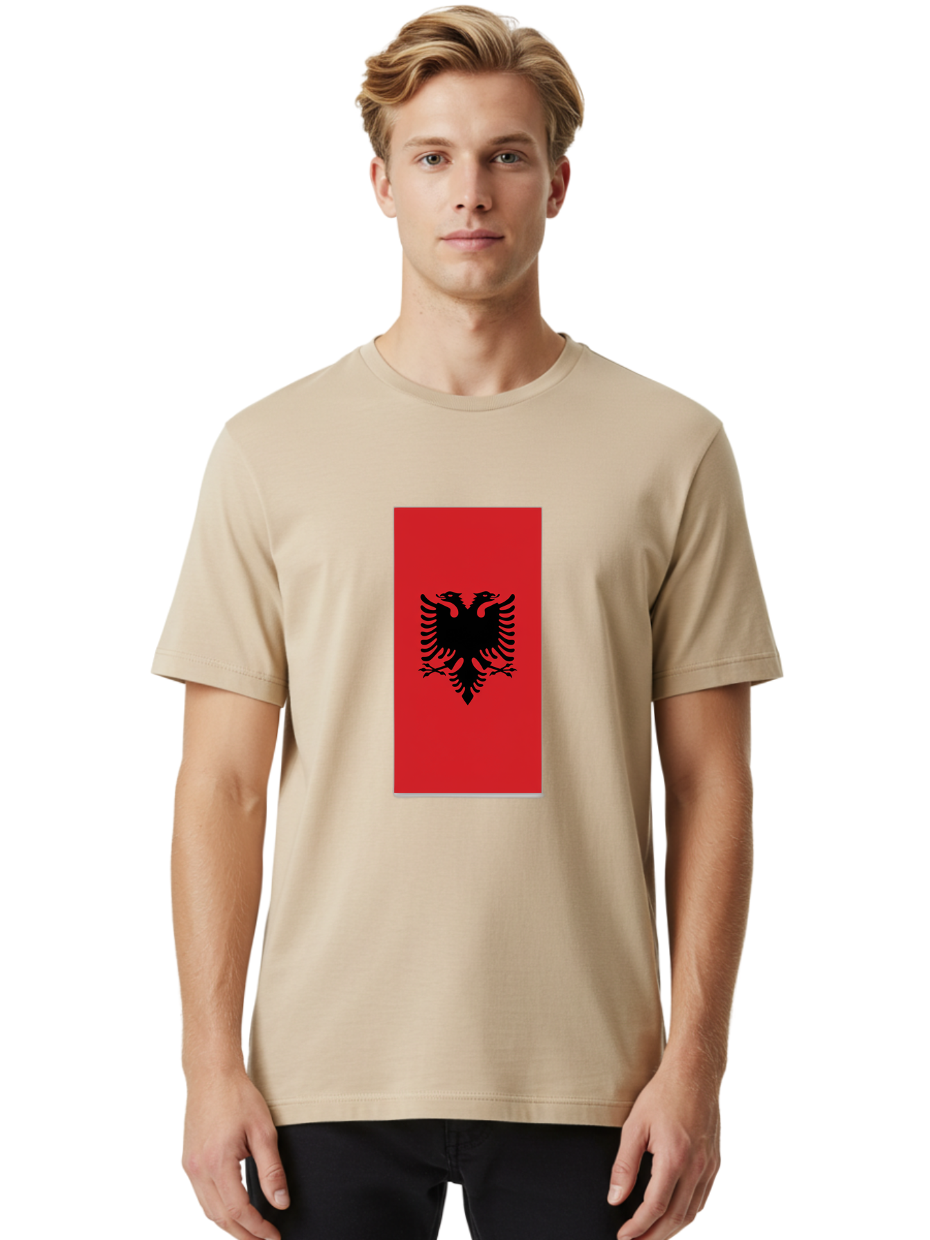 Albanian-Flag Men'S Graphic Tee, 100% Cotton, Comfortable Casual Summer Wear, Machine Washable, Vintage Camera, Old Camera, Antique Camera, Black Camera, Classic Photography, Photography Equipment, Nostalgic Device, Film Camera, Camera Art Bal677