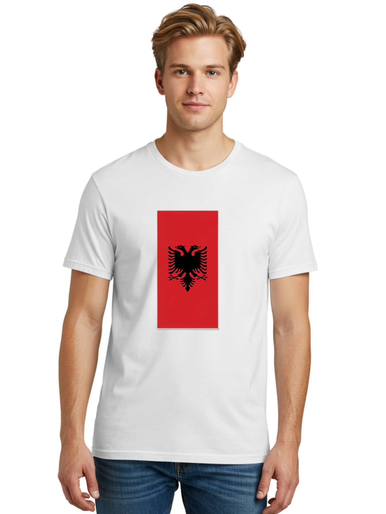 Albanian-Flag Men'S Graphic Tee, 100% Cotton, Comfortable Casual Summer Wear, Machine Washable, Vintage Camera, Old Camera, Antique Camera, Black Camera, Classic Photography, Photography Equipment, Nostalgic Device, Film Camera, Camera Art Bal677
