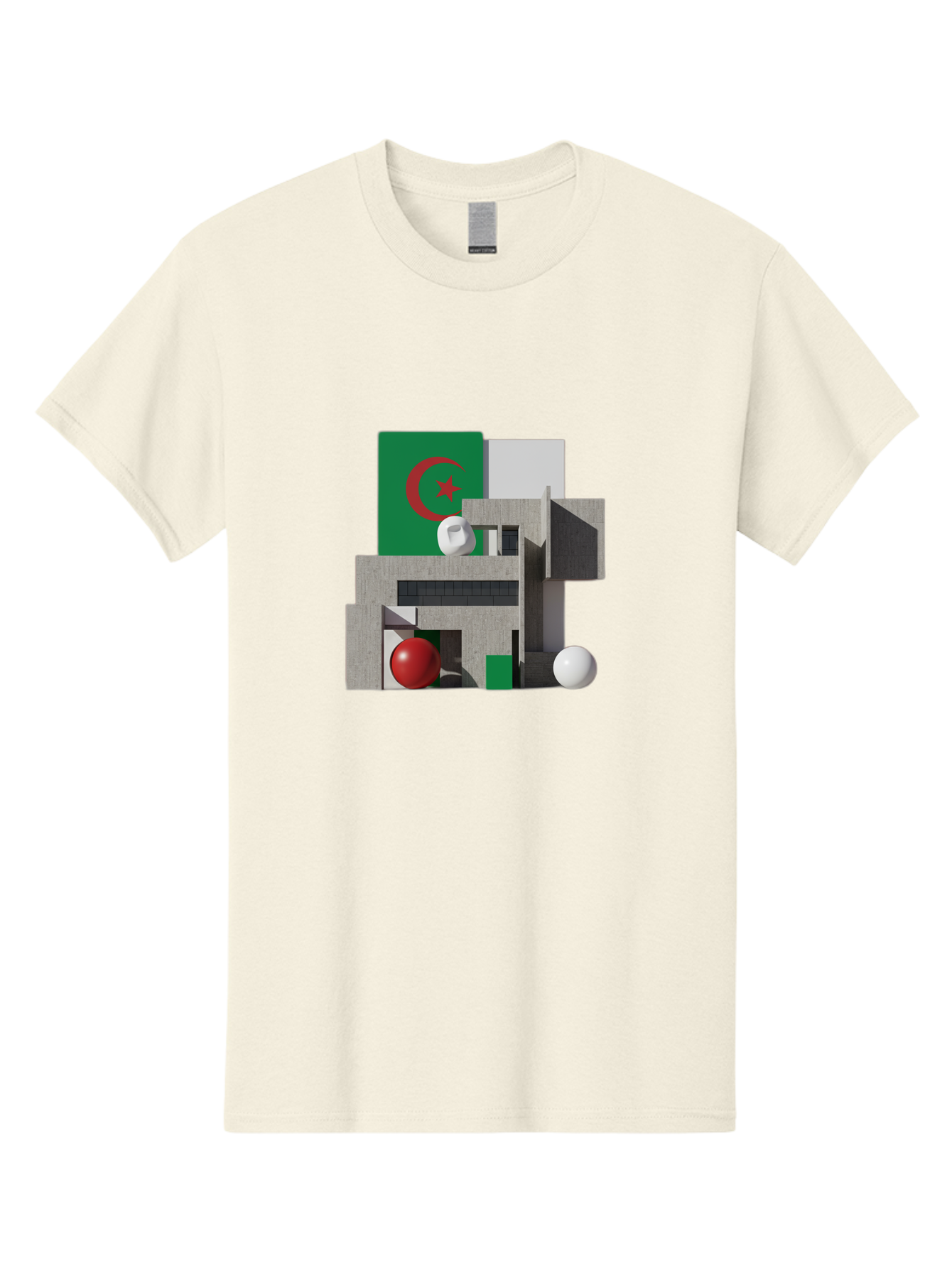 Algeria-Flag-3D-Blocks Men'S Graphic Tee, 100% Cotton, Comfortable Casual Summer Wear, Machine Washable, Vintage Camera, Old Camera, Antique Camera, Black Camera, Classic Photography, Photography Equipment, Nostalgic Device, Film Camera, Bal678