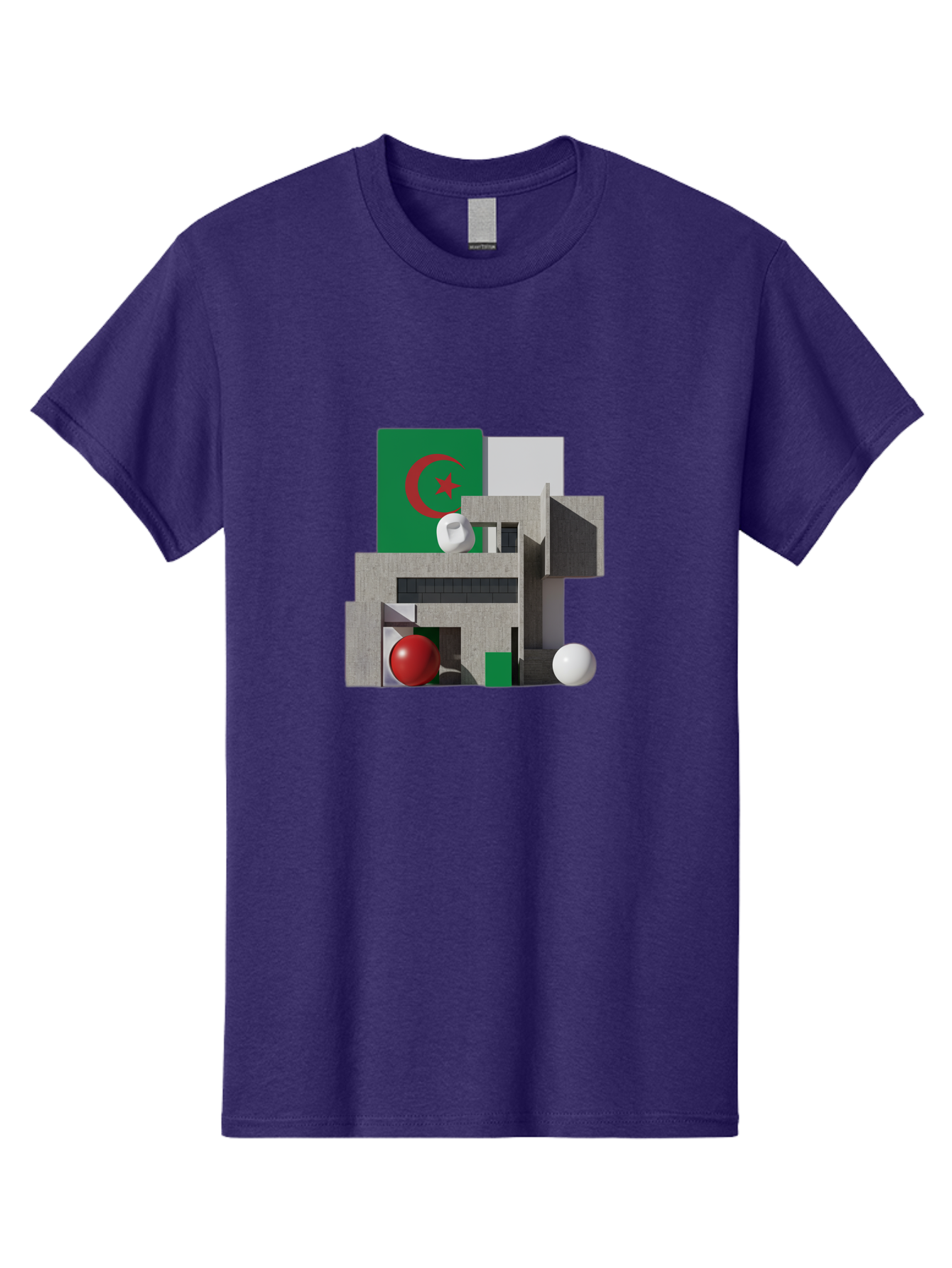 Algeria-Flag-3D-Blocks Men'S Graphic Tee, 100% Cotton, Comfortable Casual Summer Wear, Machine Washable, Vintage Camera, Old Camera, Antique Camera, Black Camera, Classic Photography, Photography Equipment, Nostalgic Device, Film Camera, Bal678