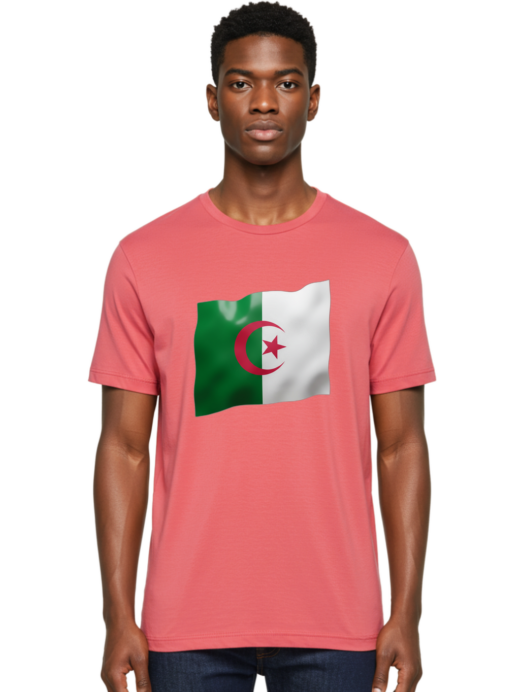 Algeria-Flag Men'S Graphic Tee, 100% Cotton, Comfortable Casual Summer Wear, Machine Washable, Vintage Camera, Old Camera, Antique Camera, Black Camera, Classic Photography, Photography Equipment, Nostalgic Device, Film Camera, Camera Art Bal680