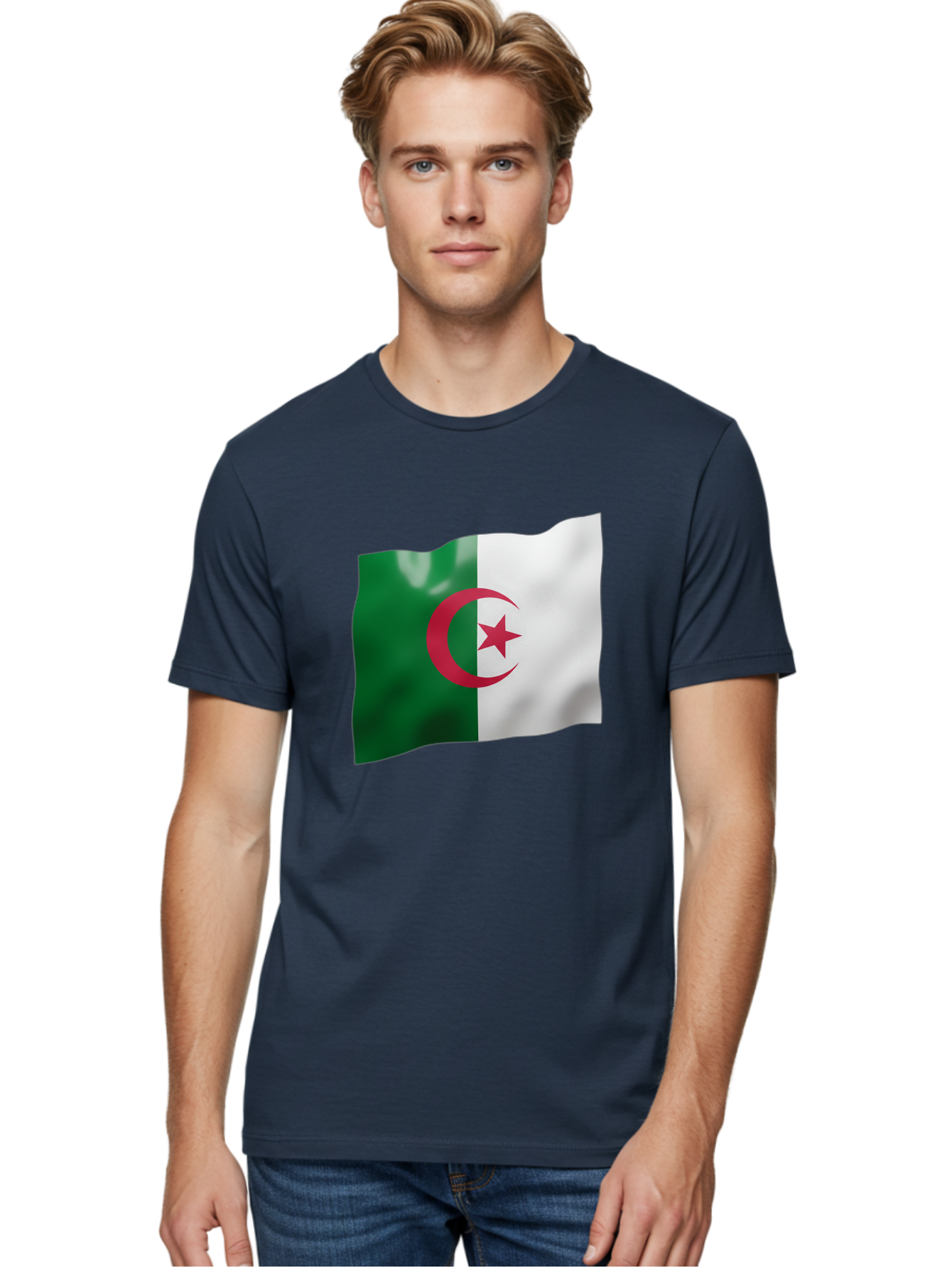 Algeria-Flag Men'S Graphic Tee, 100% Cotton, Comfortable Casual Summer Wear, Machine Washable, Vintage Camera, Old Camera, Antique Camera, Black Camera, Classic Photography, Photography Equipment, Nostalgic Device, Film Camera, Camera Art Bal680