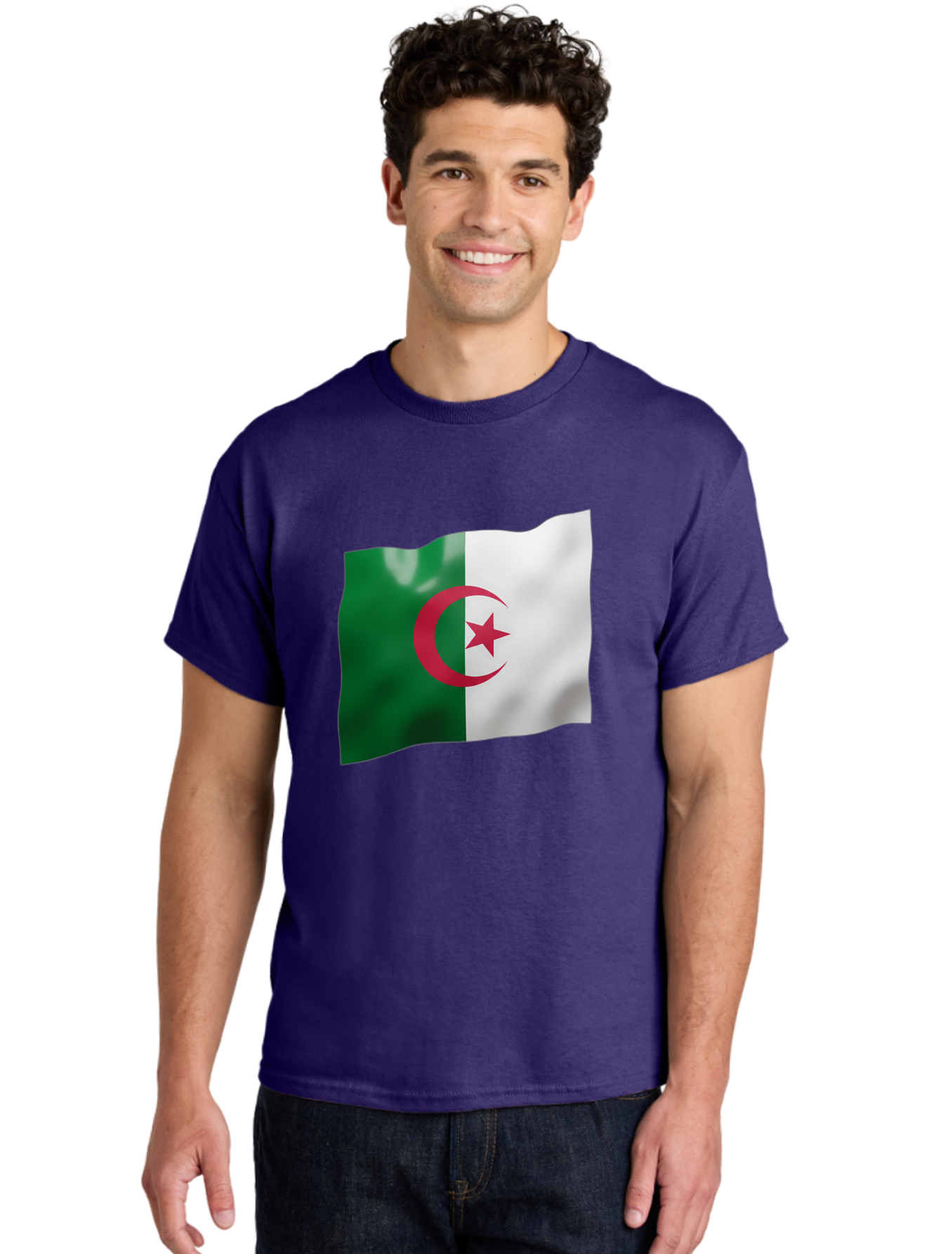 Algeria-Flag Men'S Graphic Tee, 100% Cotton, Comfortable Casual Summer Wear, Machine Washable, Vintage Camera, Old Camera, Antique Camera, Black Camera, Classic Photography, Photography Equipment, Nostalgic Device, Film Camera, Camera Art Bal680